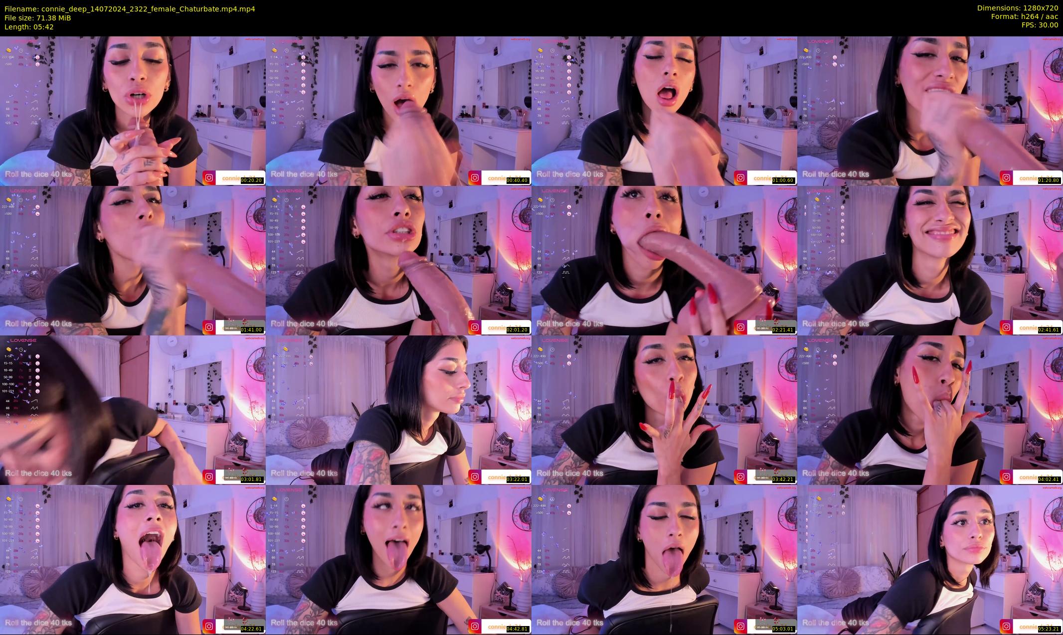 connie_deep — 6 minute Chaturbate female cam show recording, 720p, Jul 14, 2024