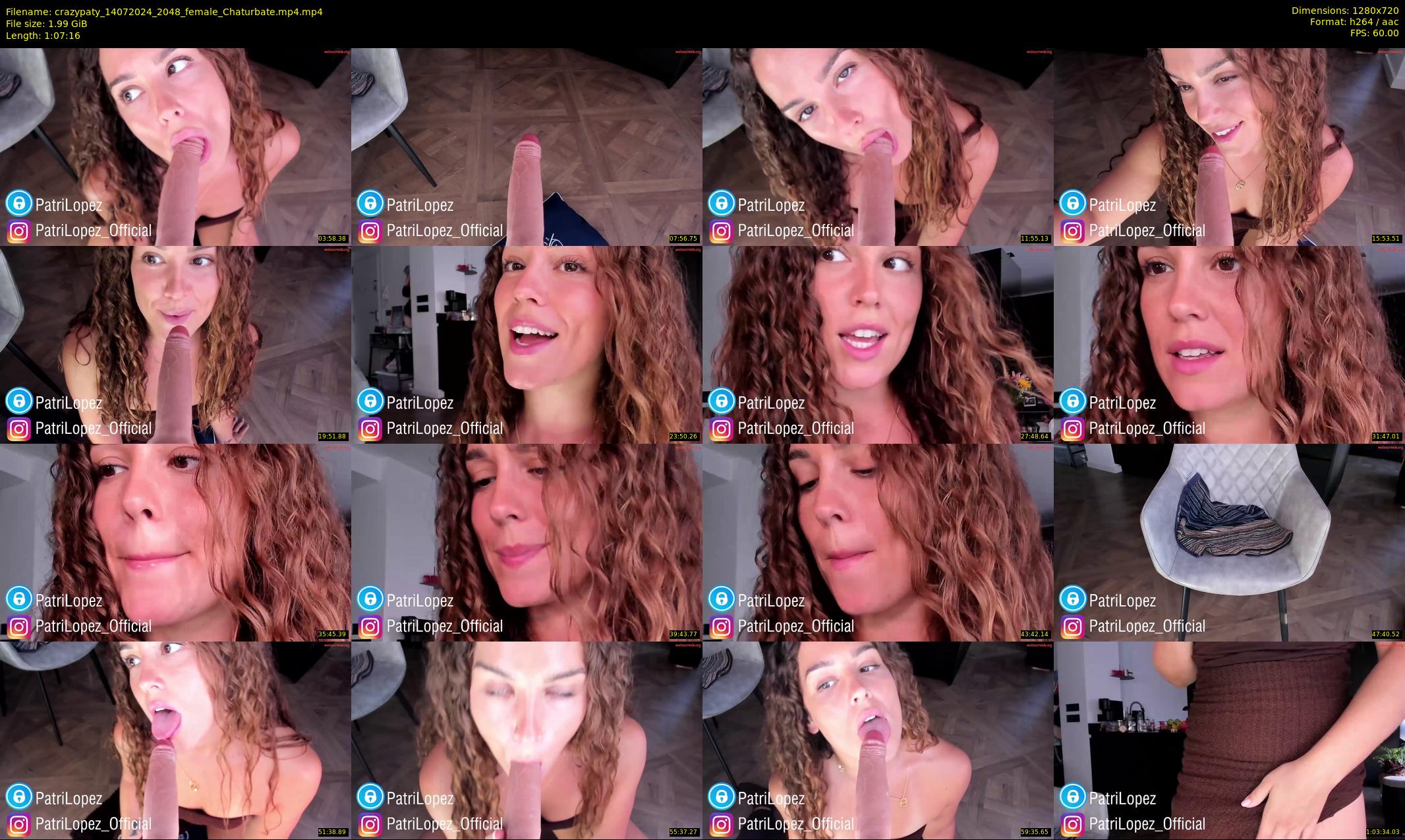 crazypaty — 68 minute Chaturbate female cam show recording, 720p, Jul 14, 2024