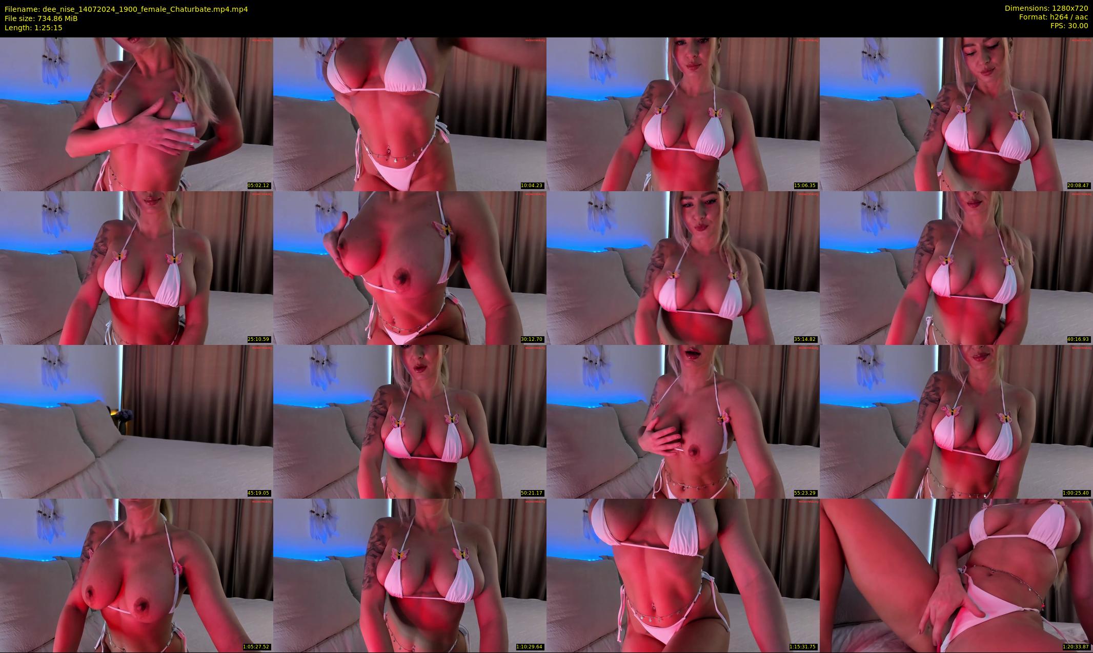 dee_nise — 86 minute Chaturbate female cam show recording, 720p, Jul 14, 2024