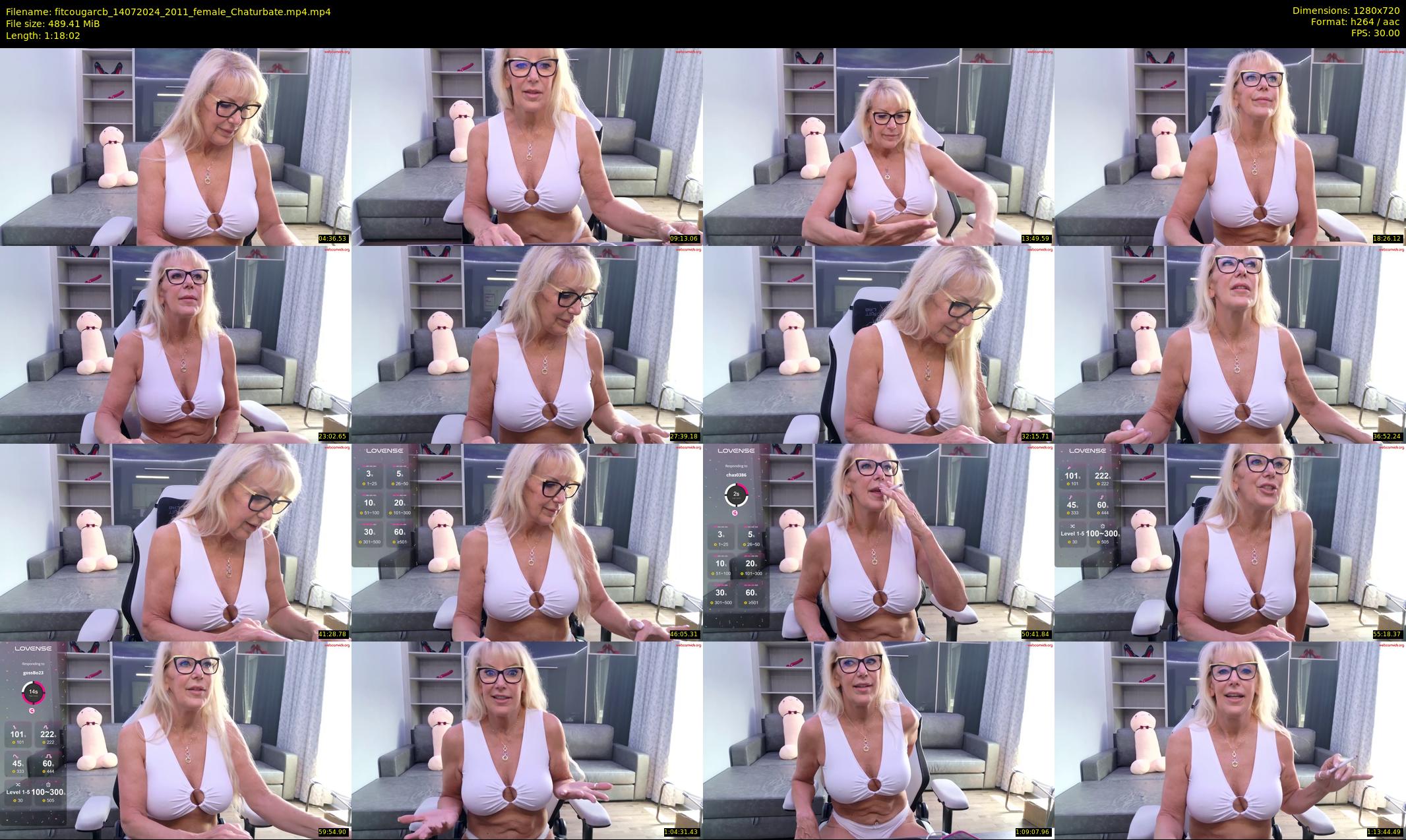 fitcougarcb — 79 minute Chaturbate female cam show recording, 720p, Jul 14, 2024