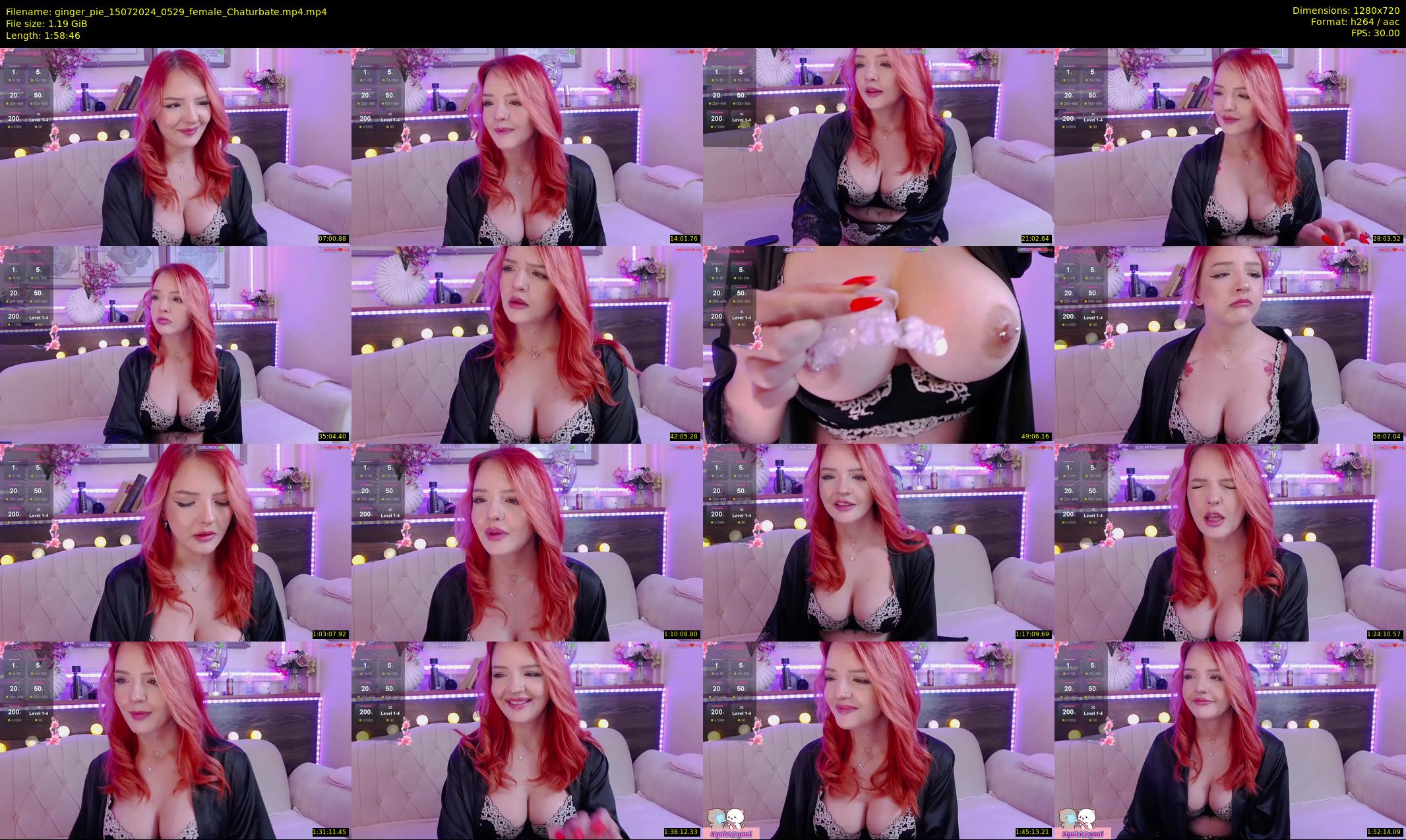 ginger_pie — 119 minute Chaturbate female cam show recording, 720p, Jul 15, 2024