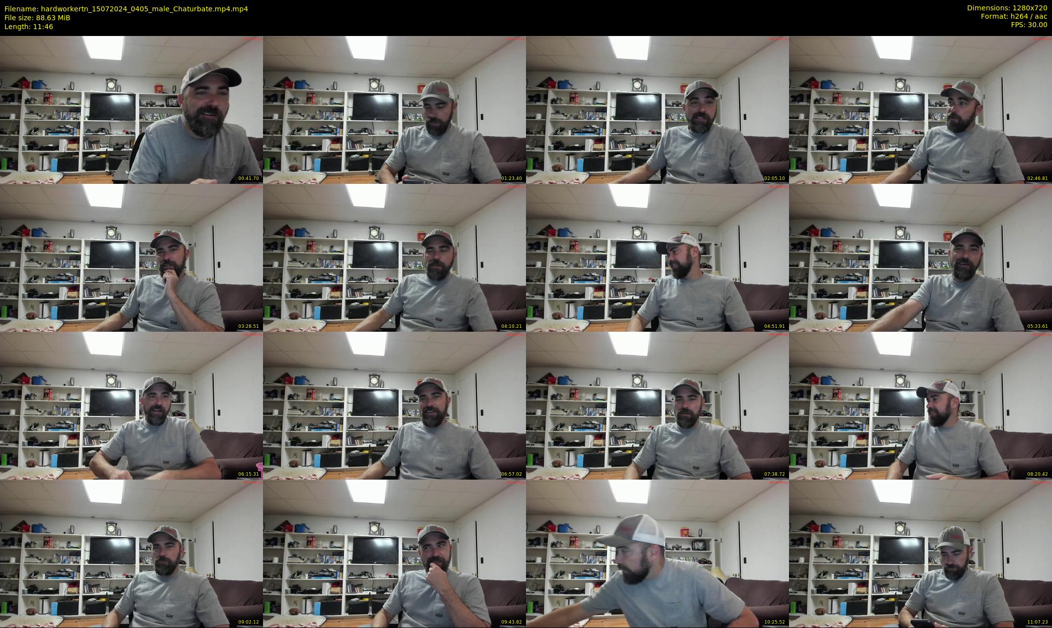 hardworkertn — 12 minute Chaturbate male cam show recording, 720p, Jul 15, 2024