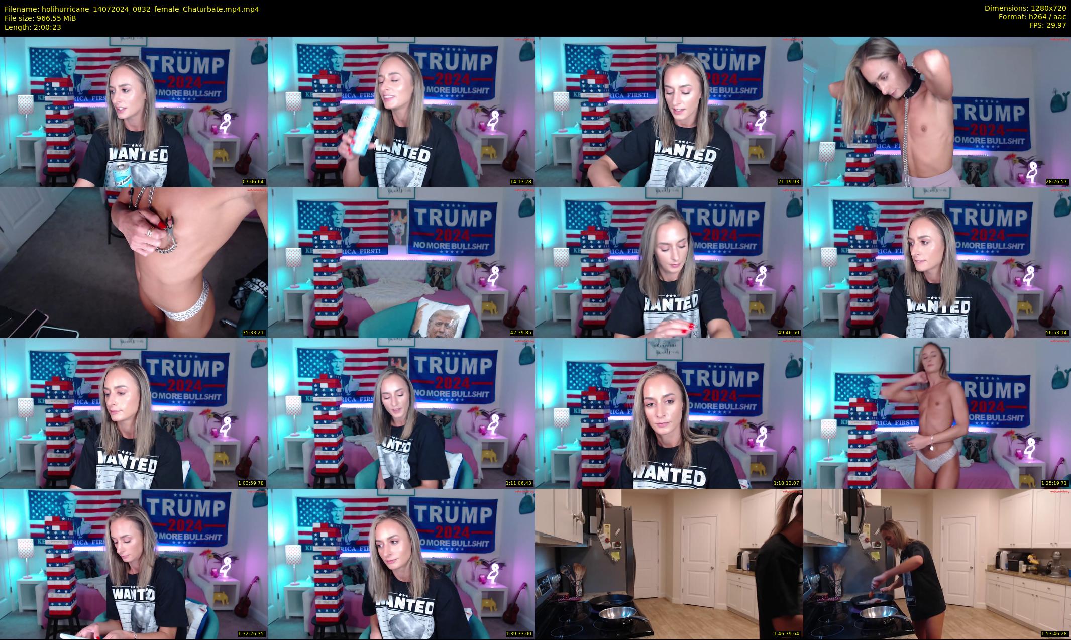 holihurricane — 121 minute Chaturbate female cam show recording, 720p, Jul 14, 2024