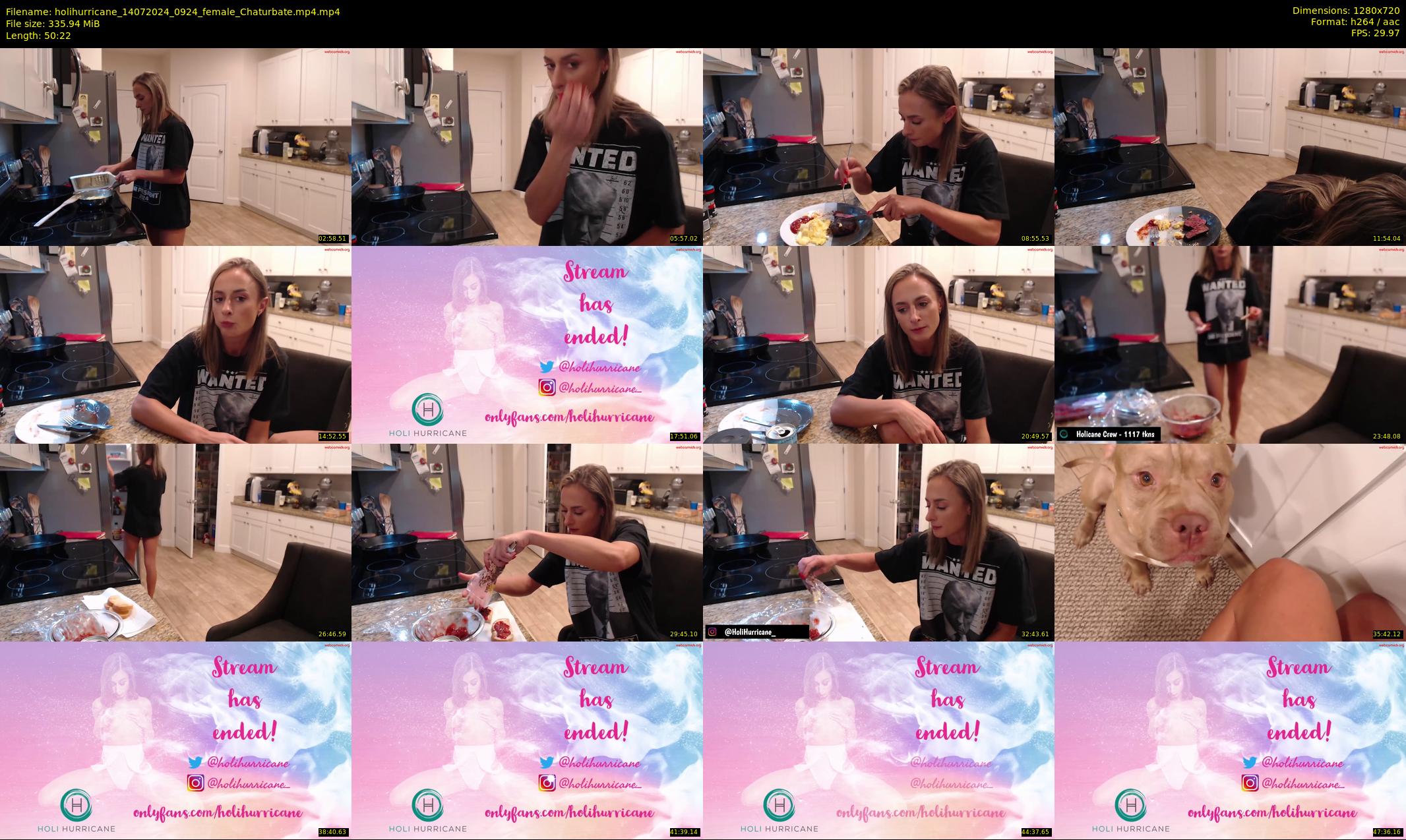 holihurricane — 51 minute Chaturbate female cam show recording, 720p, Jul 14, 2024