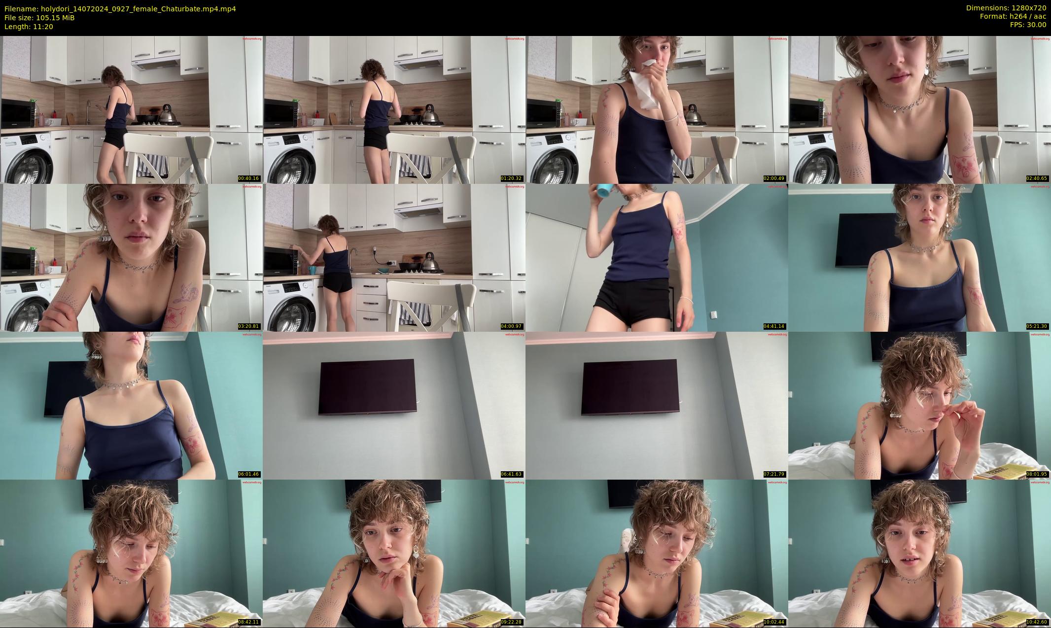 holydori — 12 minute Chaturbate female cam show recording, 720p, Jul 14, 2024