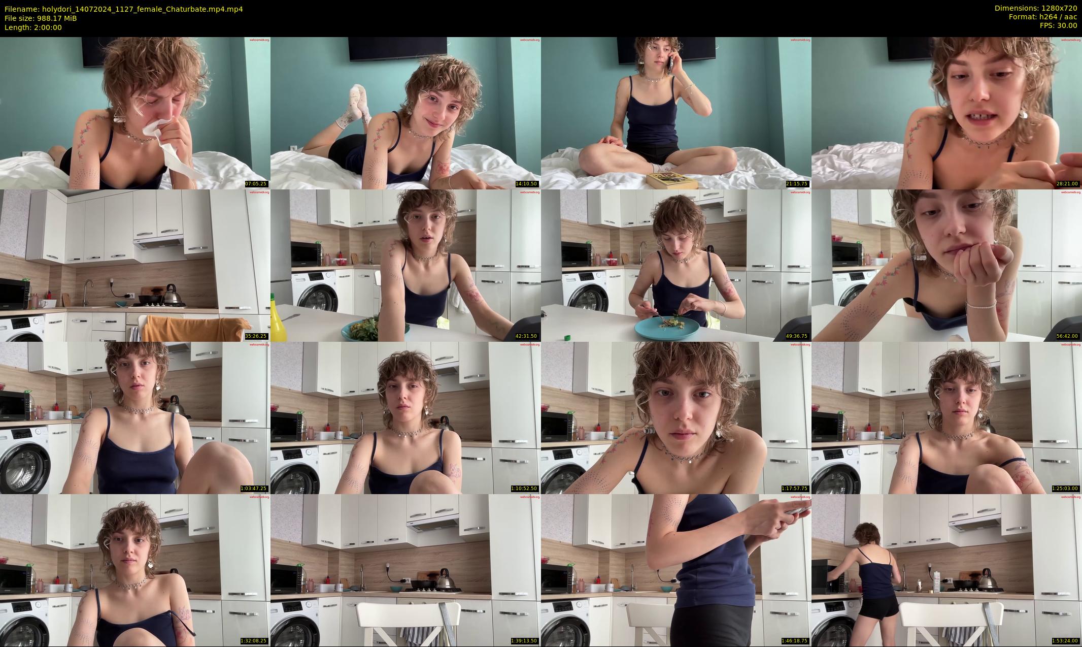 holydori — 120 minute Chaturbate female cam show recording, 720p, Jul 14, 2024
