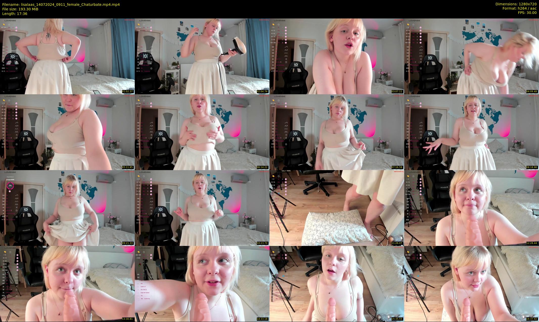 lisalaas — 18 minute Chaturbate female cam show recording, 720p, Jul 14, 2024
