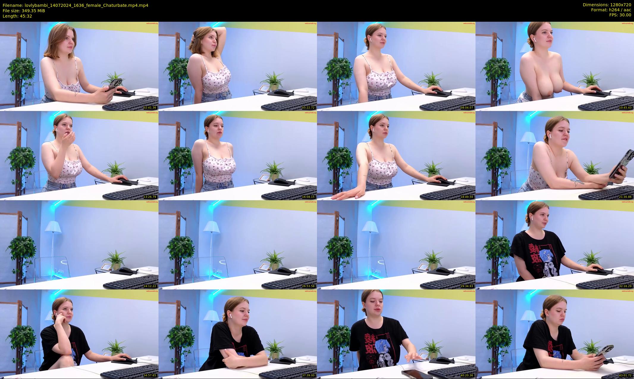 lovlybambi — 46 minute Chaturbate female cam show recording, 720p, Jul 14, 2024