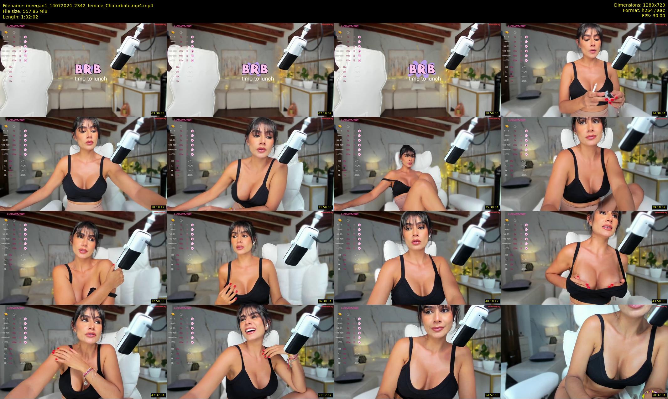 meegan1 — 63 minute Chaturbate female cam show recording, 720p, Jul 14, 2024