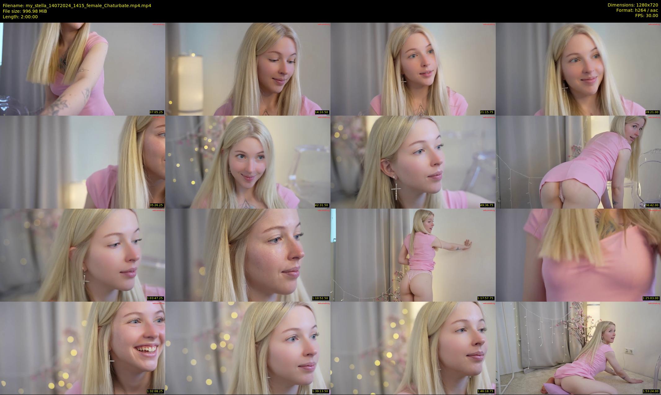 my_stella — 120 minute Chaturbate female cam show recording, 720p, Jul 14, 2024