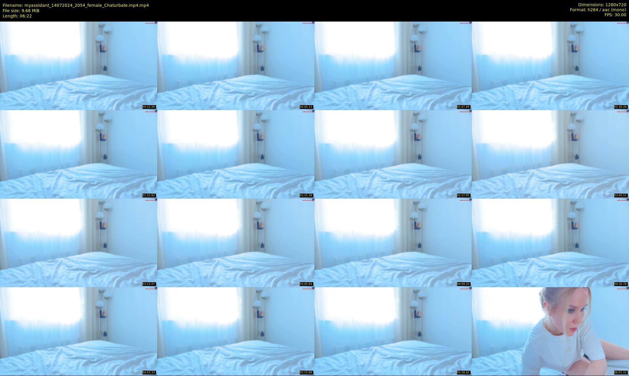 myassistant — 7 minute Chaturbate female cam show recording, 720p, Jul 14, 2024
