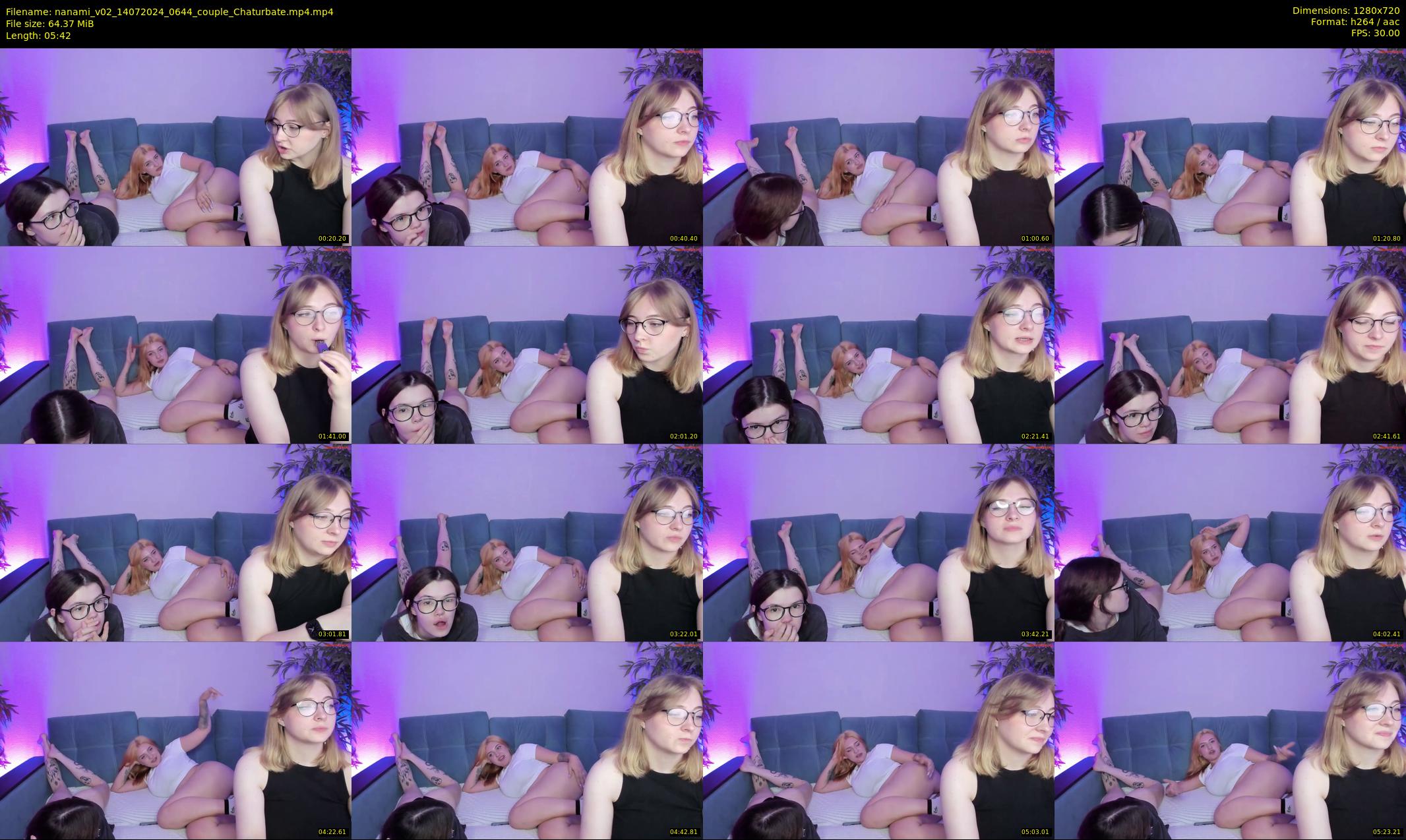nanami_v02 — 6 minute Chaturbate couple cam show recording, 720p, Jul 14, 2024