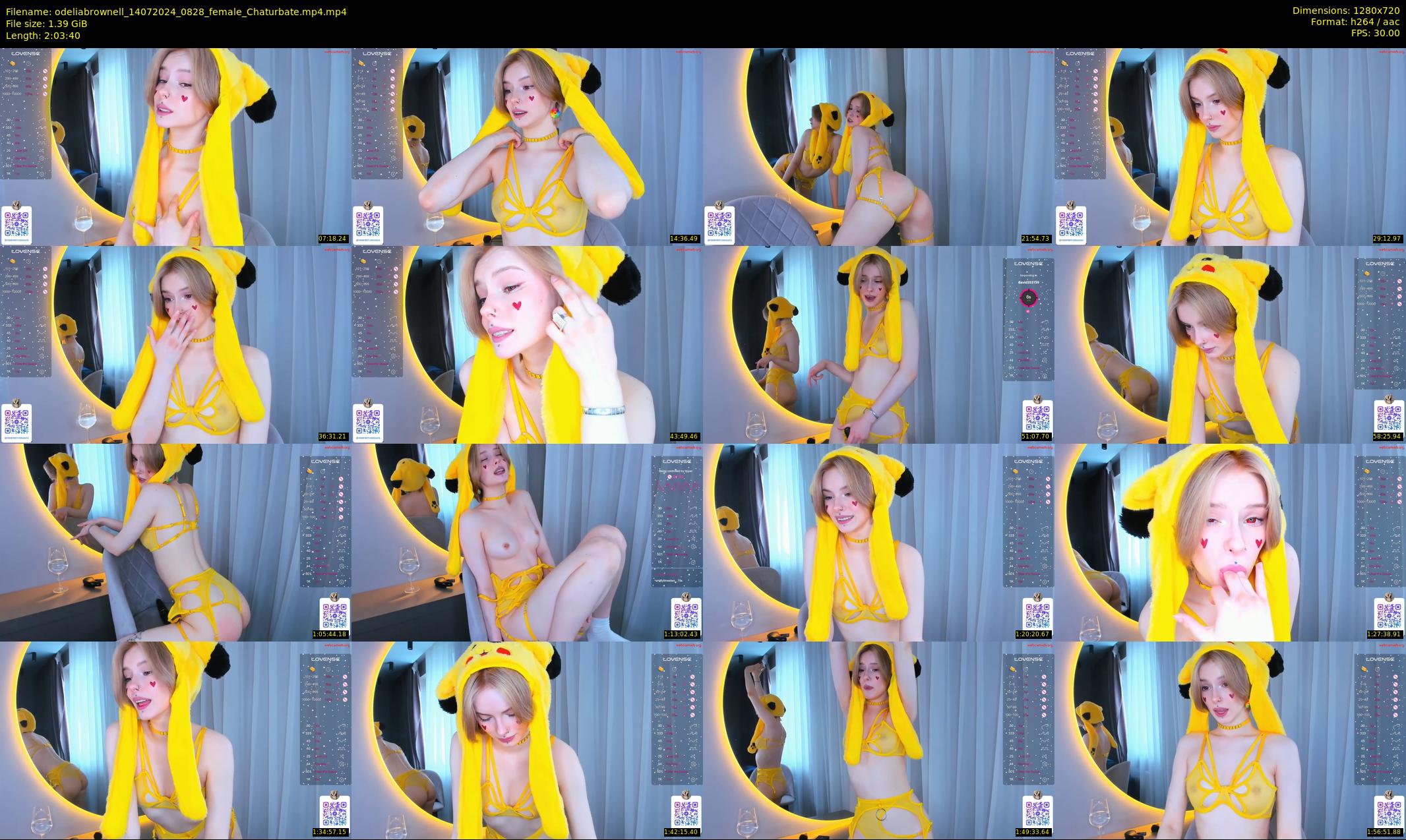 odeliabrownell — 124 minute Chaturbate female cam show recording, 720p, Jul 14, 2024