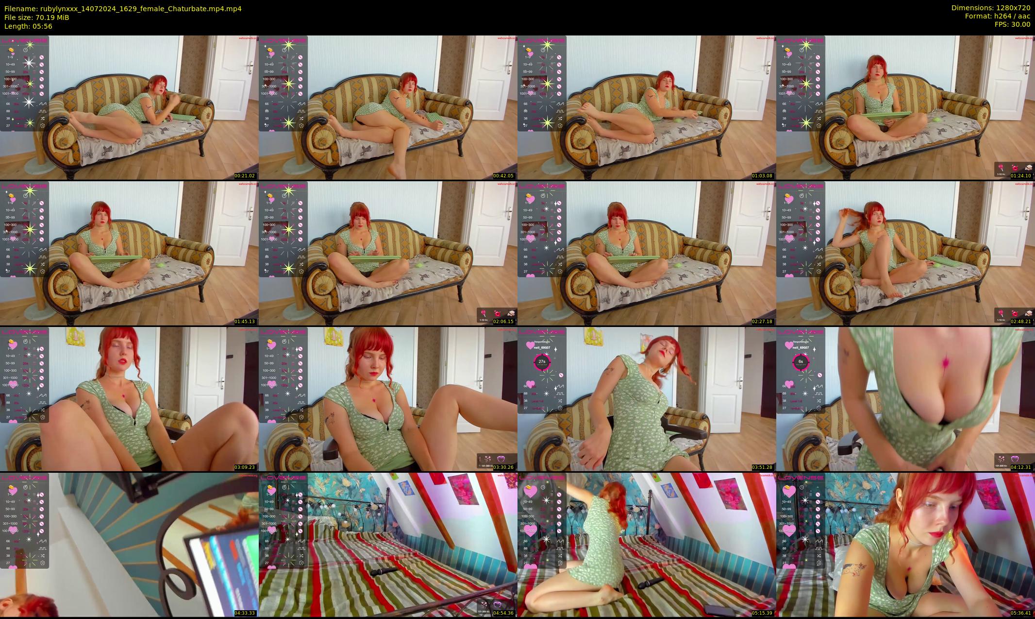 rubylynxxx — 6 minute Chaturbate female cam show recording, 720p, Jul 14, 2024