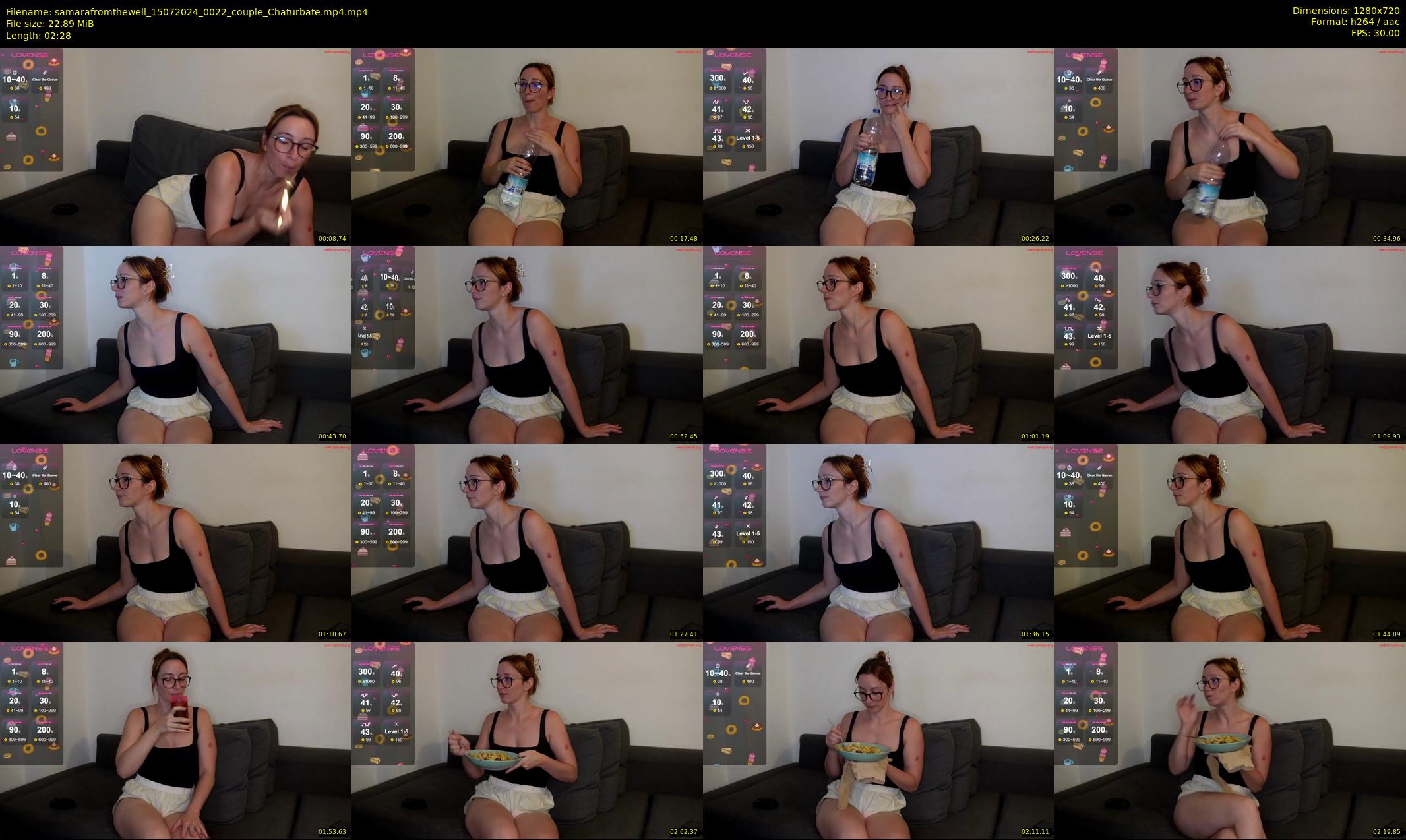 samarafromthewell — 3 minute Chaturbate female cam show recording, 720p, Jul 15, 2024