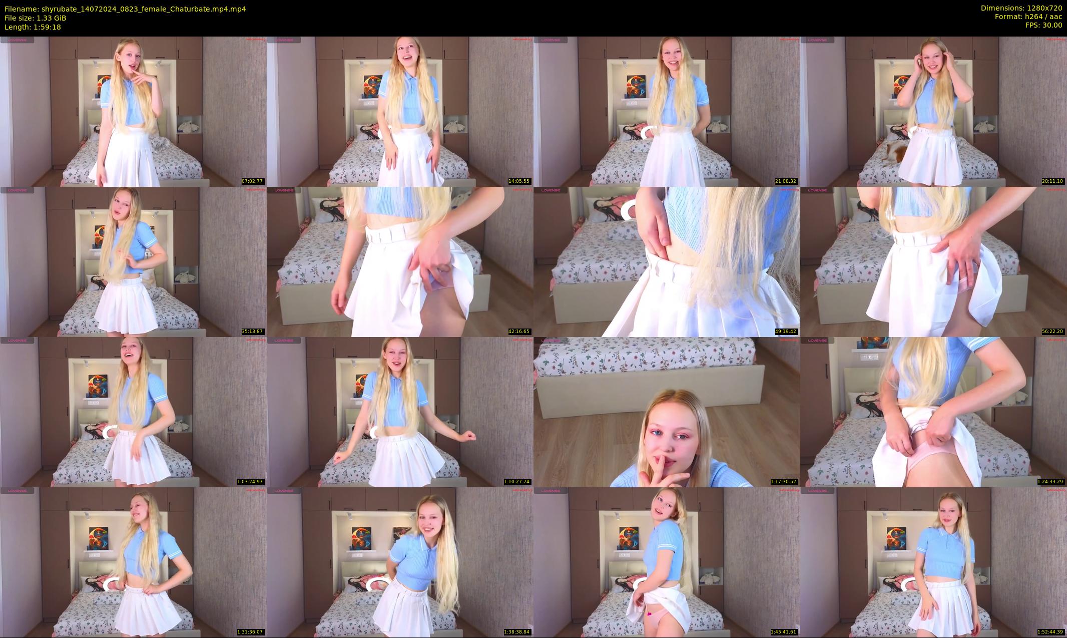 shyrubate — 120 minute Chaturbate female cam show recording, 720p, Jul 14, 2024