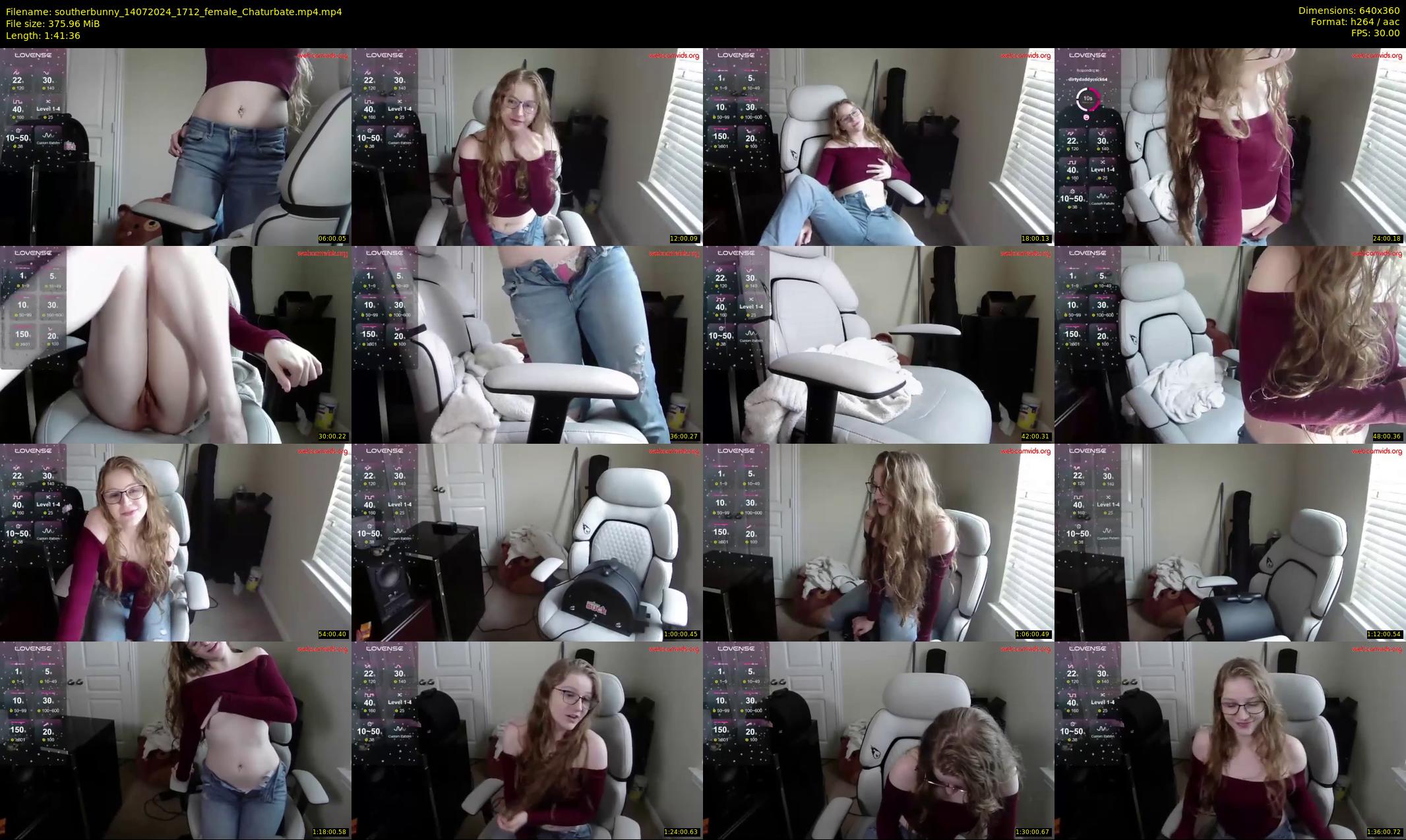 southerbunny — 102 minute Chaturbate female cam show recording, 360p, Jul 14, 2024