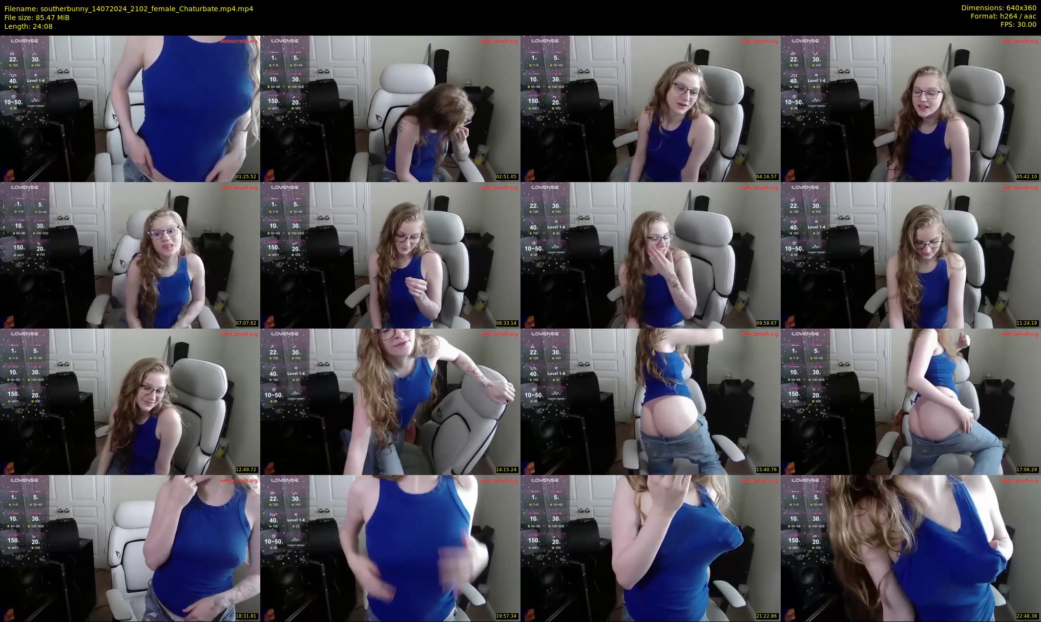 southerbunny — 25 minute Chaturbate female cam show recording, 360p, Jul 14, 2024