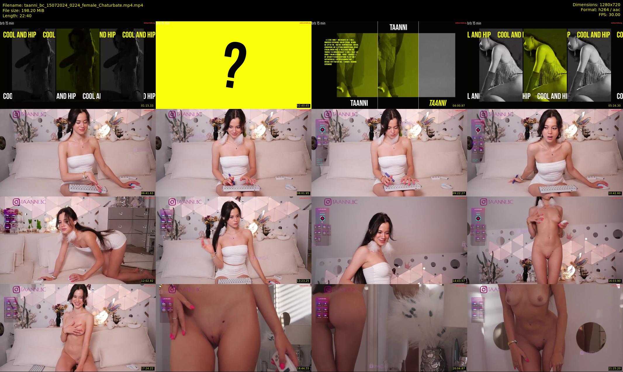 taanni_bc — 23 minute Chaturbate female cam show recording, 720p, Jul 15, 2024