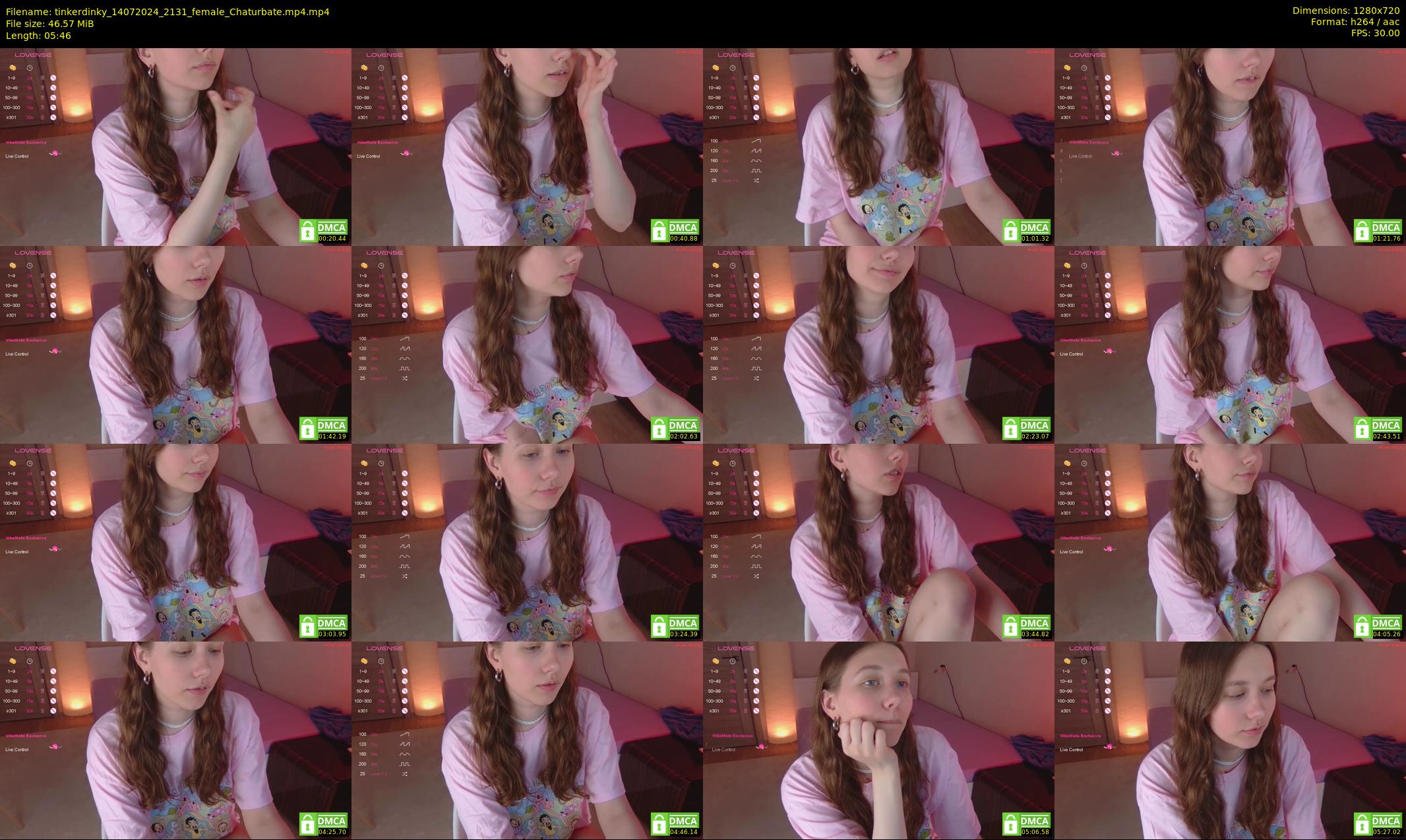 tinkerdinky — 6 minute Chaturbate female cam show recording, 720p, Jul 14, 2024
