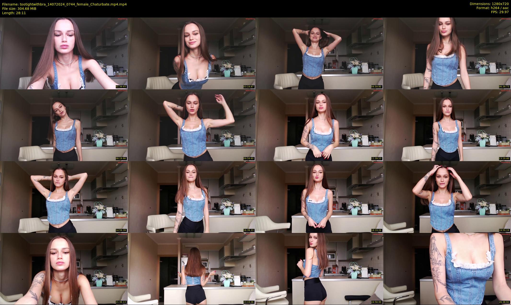 tootightwithbra — 29 minute Chaturbate female cam show recording, 720p, Jul 14, 2024