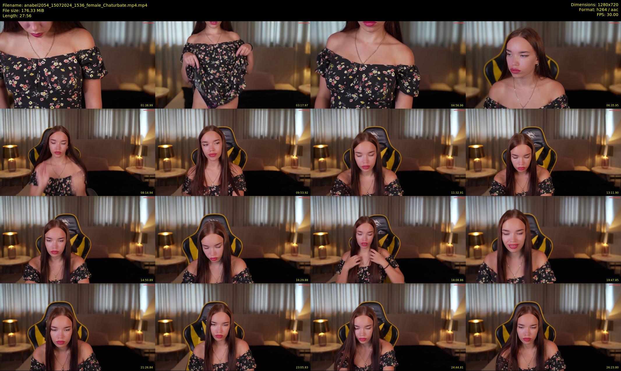 anabel2054 — 28 minute Chaturbate female cam show recording, 720p, Jul 15, 2024