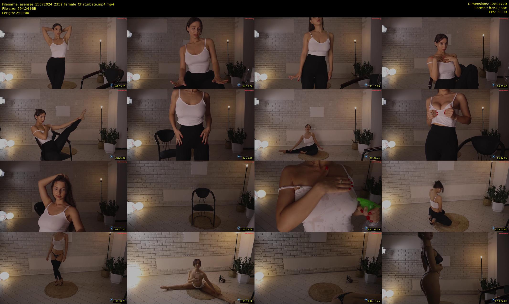 asensse — 120 minute Chaturbate female cam show recording, 720p, Jul 15, 2024
