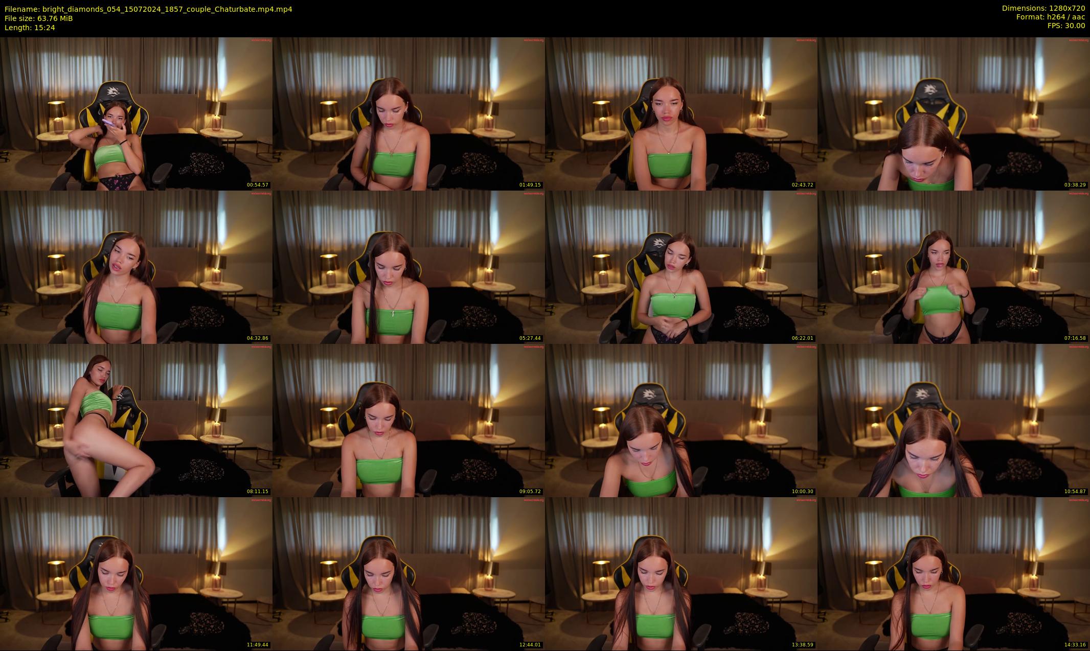 bright_diamonds_054 — 16 minute Chaturbate couple cam show recording, 720p, Jul 15, 2024