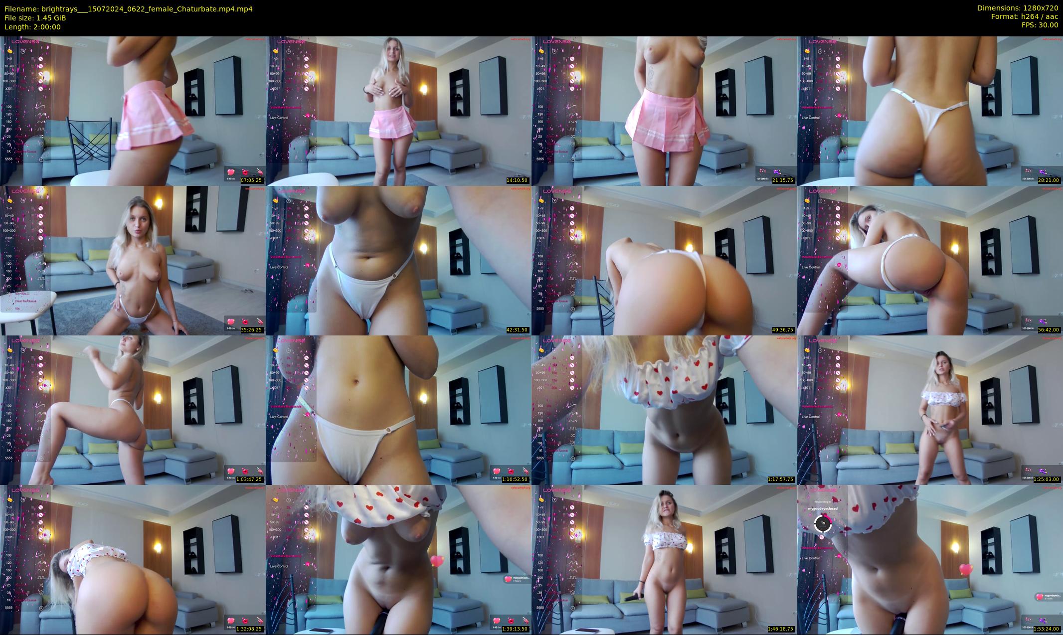 brightrays__ — 120 minute Chaturbate female cam show recording, 720p, Jul 15, 2024
