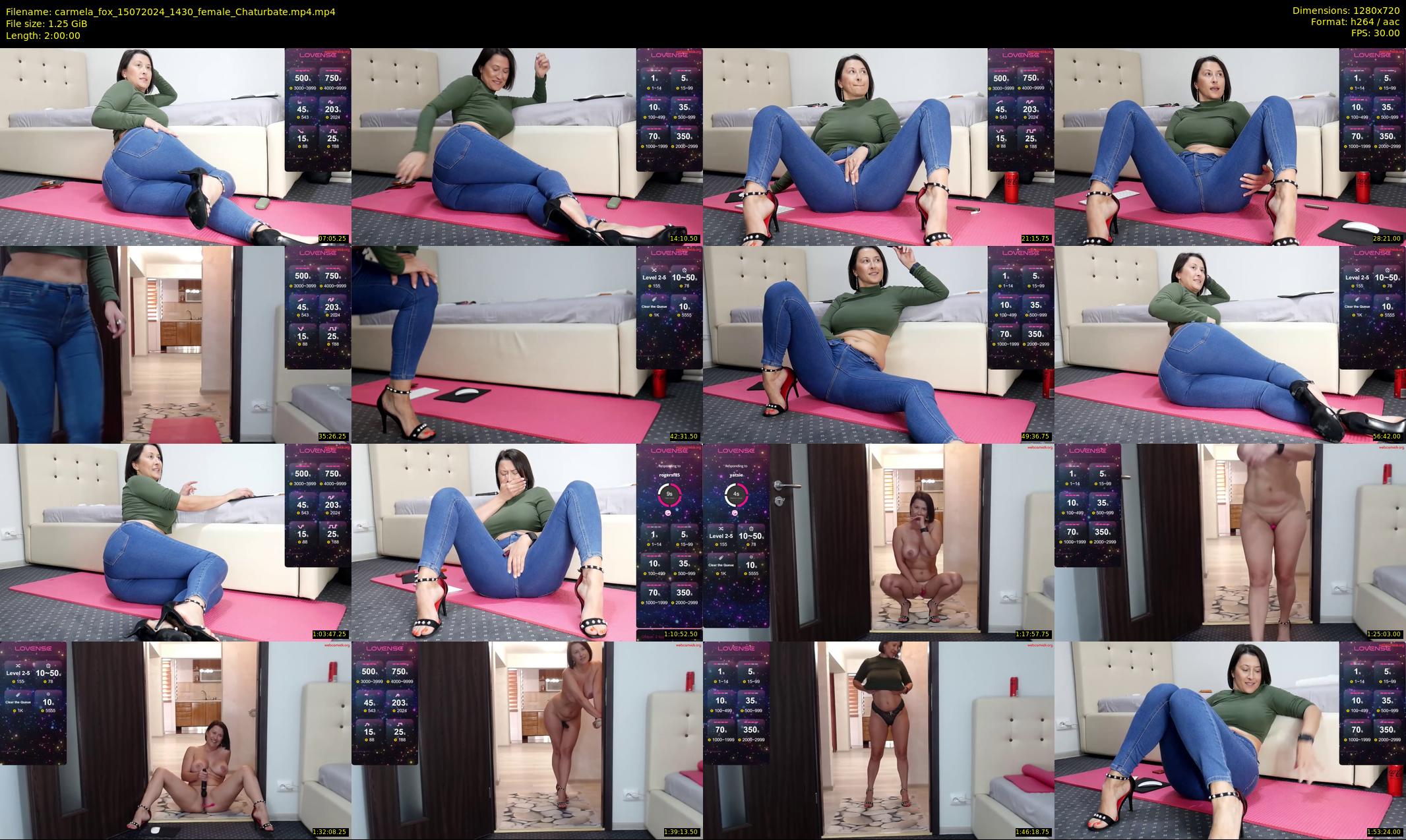carmela_fox — 120 minute Chaturbate female cam show recording, 720p, Jul 15, 2024