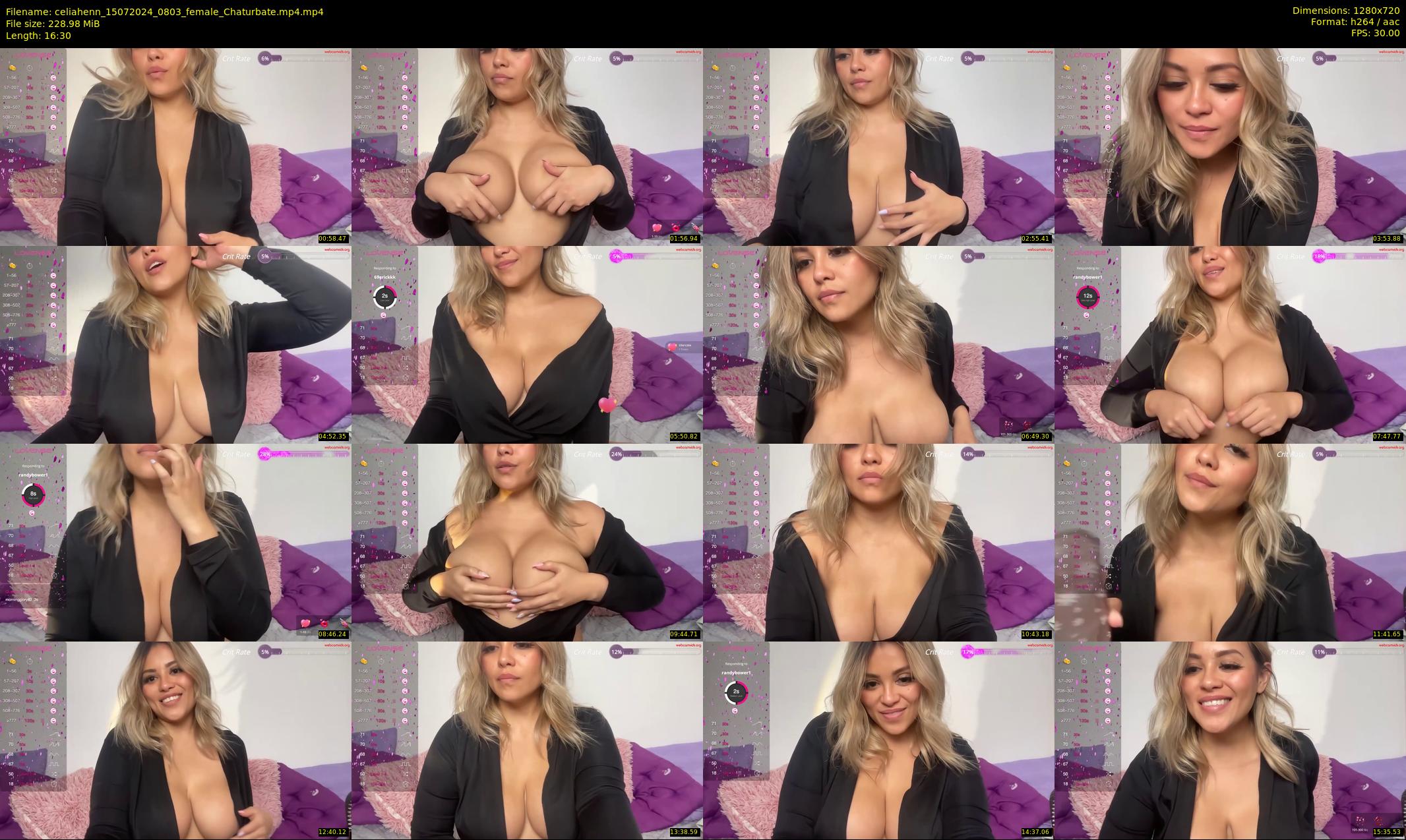 celiahenn — 17 minute Chaturbate female cam show recording, 720p, Jul 15, 2024