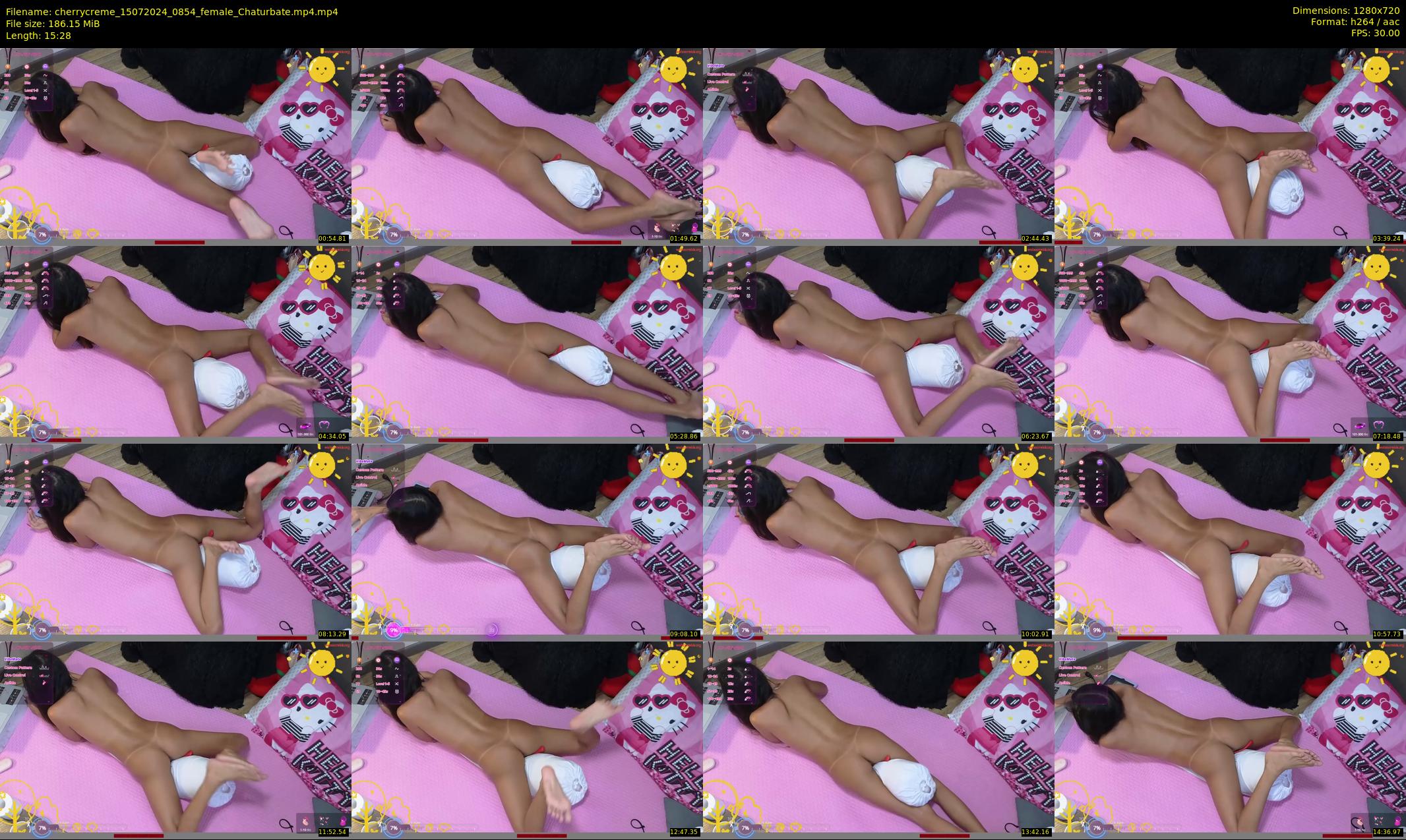 cherrycreme — 16 minute Chaturbate female cam show recording, 720p, Jul 15, 2024