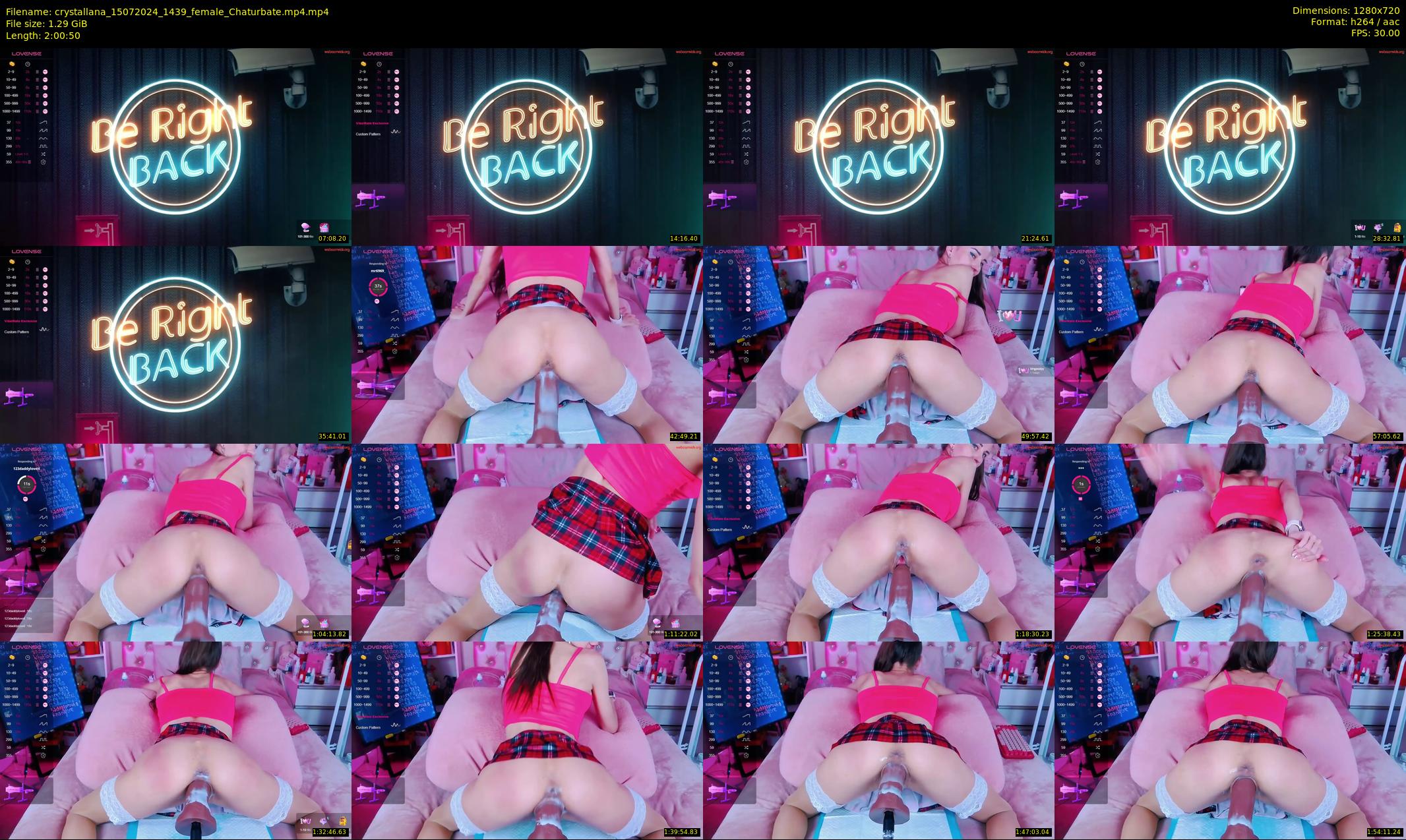 crystallana — 121 minute Chaturbate female cam show recording, 720p, Jul 15, 2024