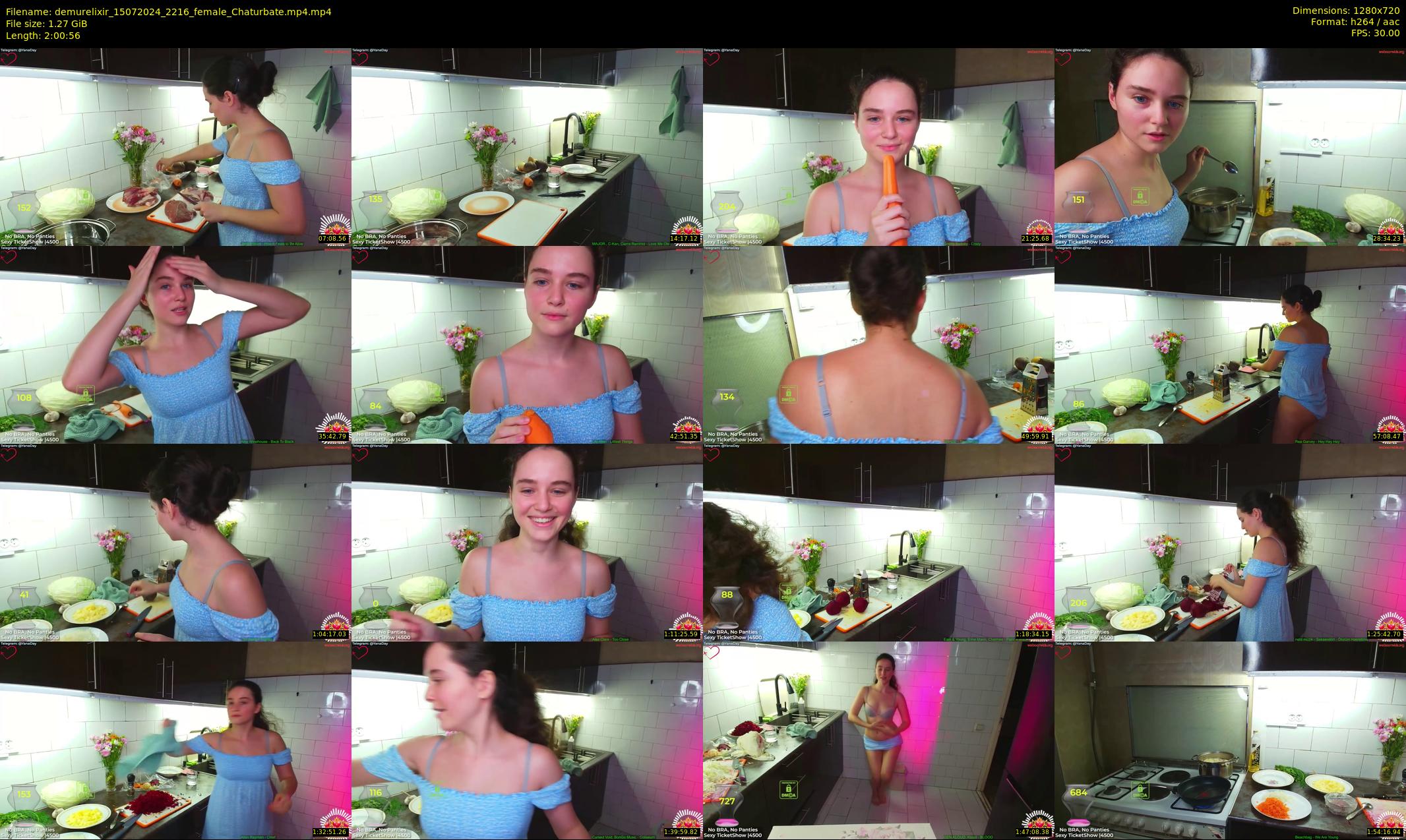demurelixir — 121 minute Chaturbate female cam show recording, 720p, Jul 15, 2024