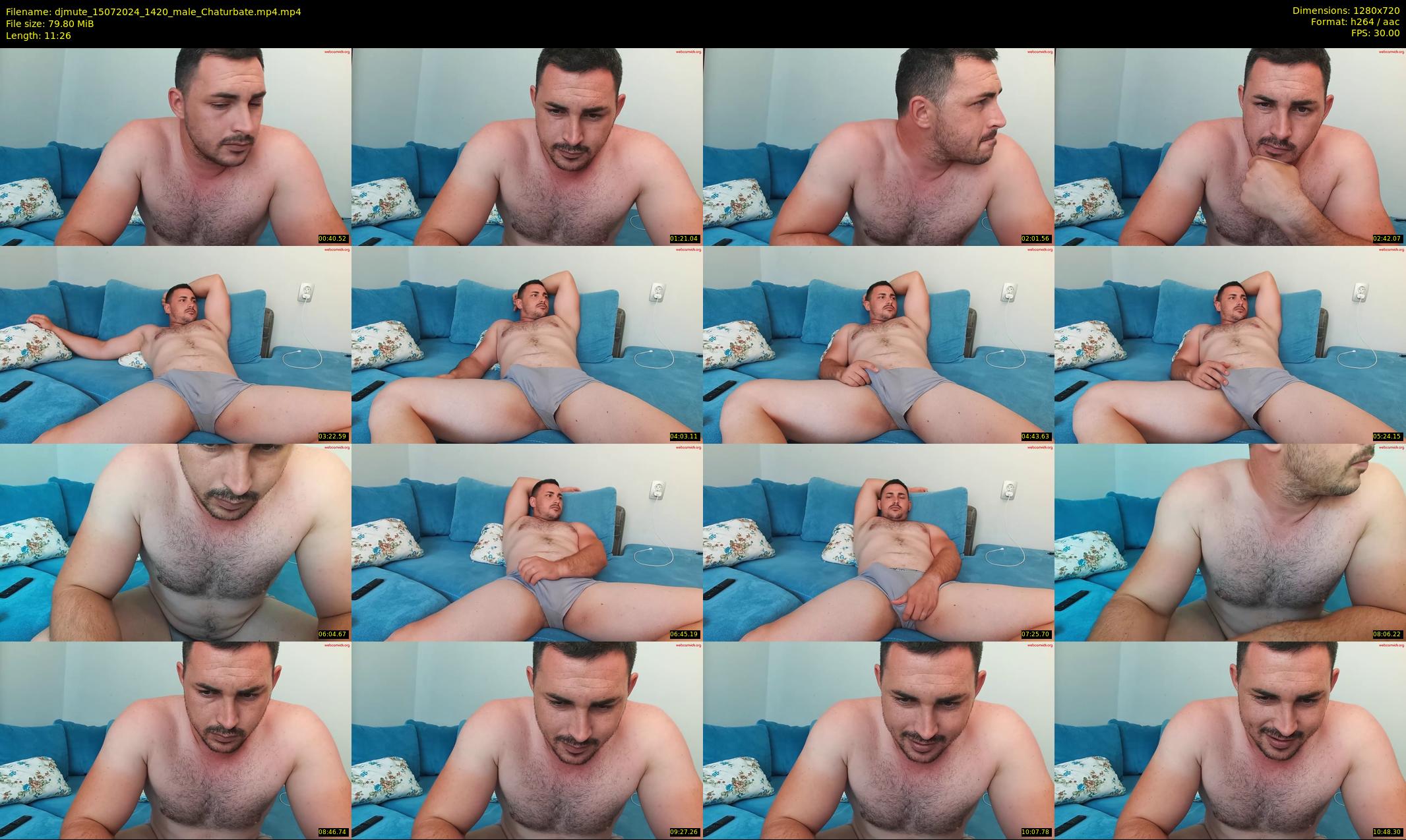 djmute — 12 minute Chaturbate male cam show recording, 720p, Jul 15, 2024