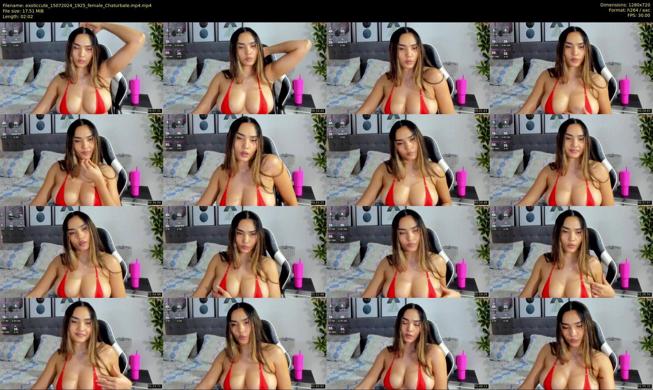 exoticcute — 3 minute Chaturbate female cam show recording, 720p, Jul 15, 2024