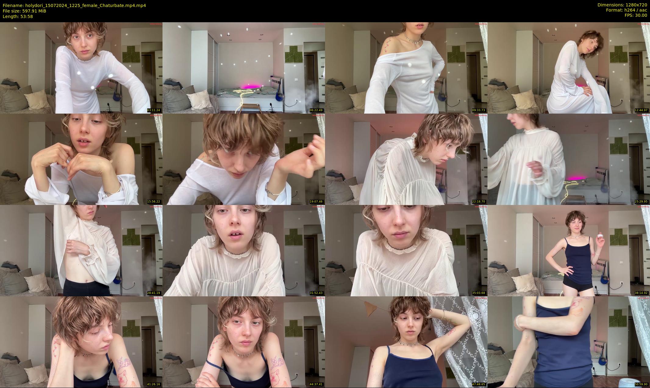 holydori — 54 minute Chaturbate female cam show recording, 720p, Jul 15, 2024