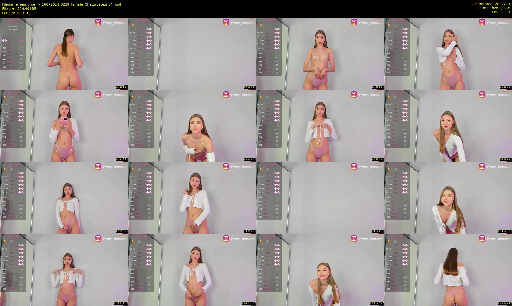 jenny_perry — 91 minute Chaturbate female cam show recording, 720p, Jul 16, 2024