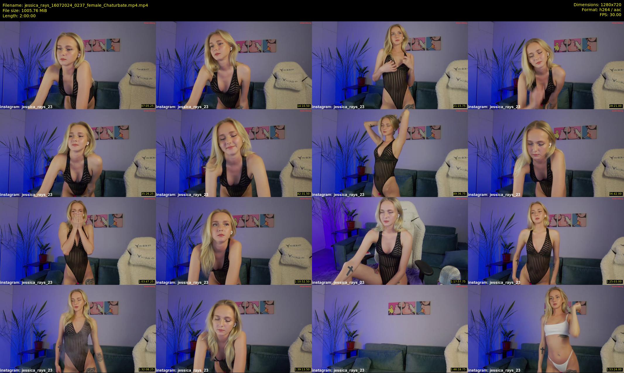 jessica_rays — 120 minute Chaturbate couple cam show recording, 720p, Jul 16, 2024