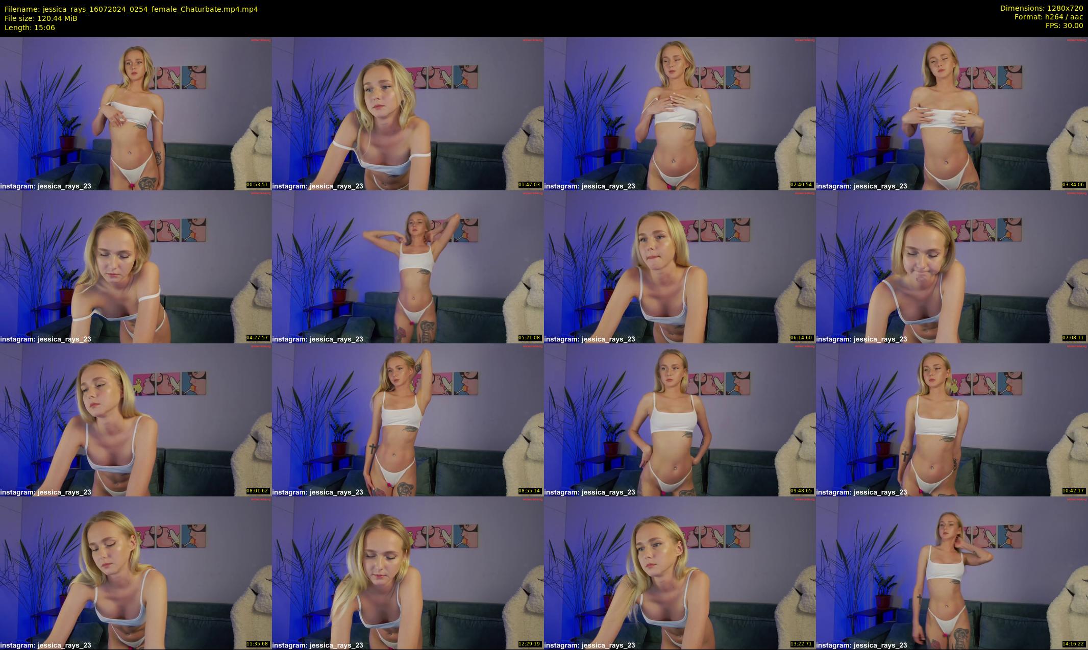 jessica_rays — 16 minute Chaturbate couple cam show recording, 720p, Jul 16, 2024