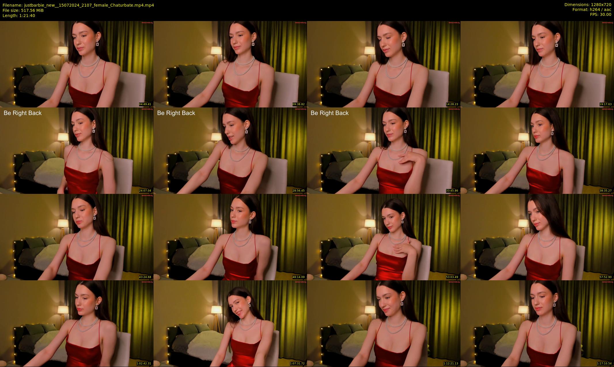 justbarbie_new_ — 82 minute Chaturbate female cam show recording, 720p, Jul 15, 2024