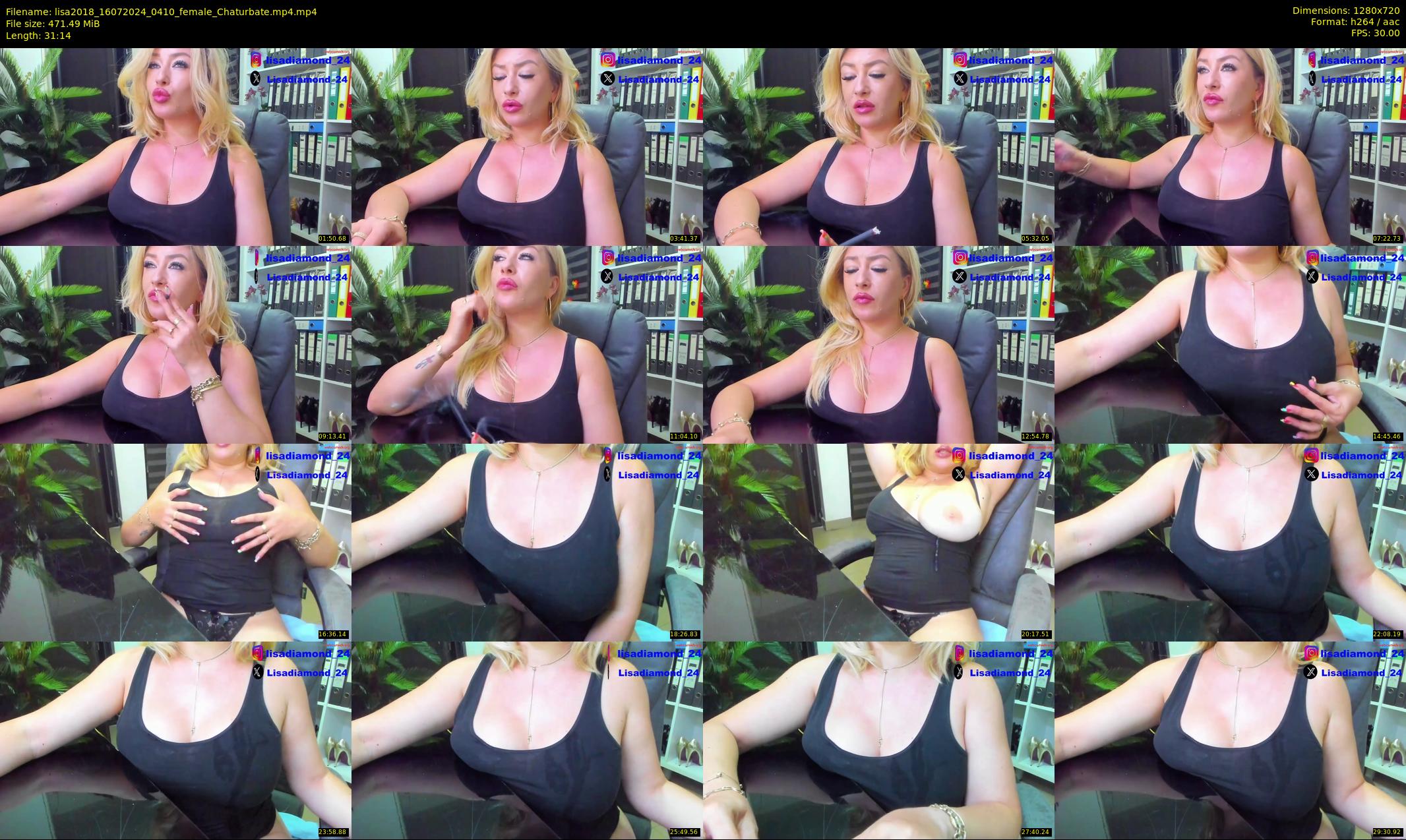 lisa2018 — 32 minute Chaturbate female cam show recording, 720p, Jul 16, 2024
