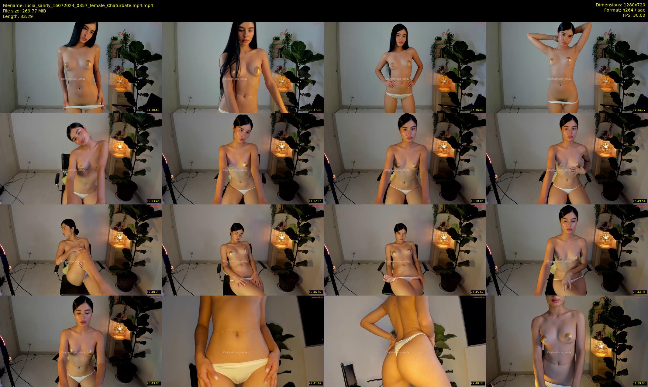 lucia_sandy — 34 minute Chaturbate female cam show recording, 720p, Jul 16, 2024