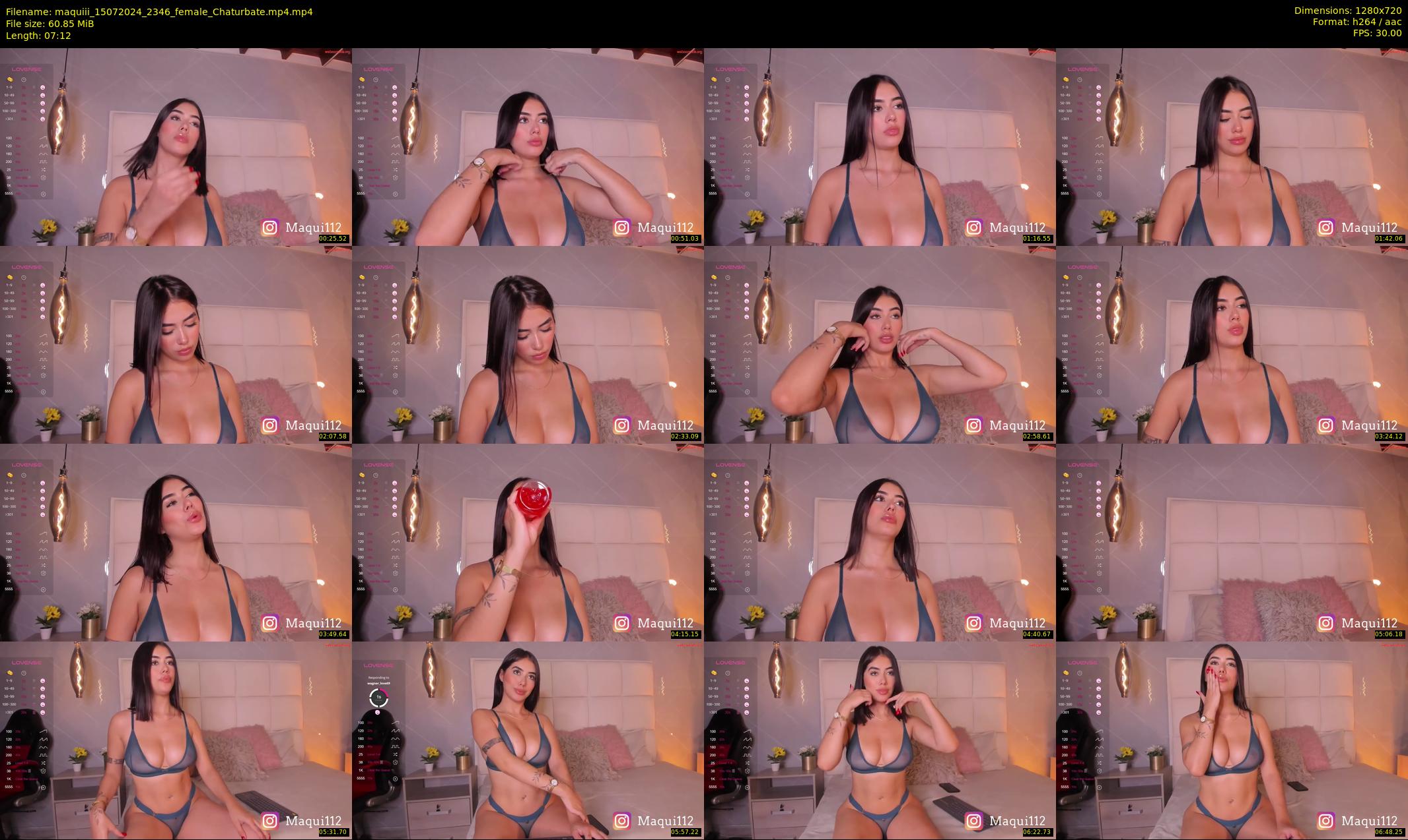 maquiii — 8 minute Chaturbate female cam show recording, 720p, Jul 15, 2024