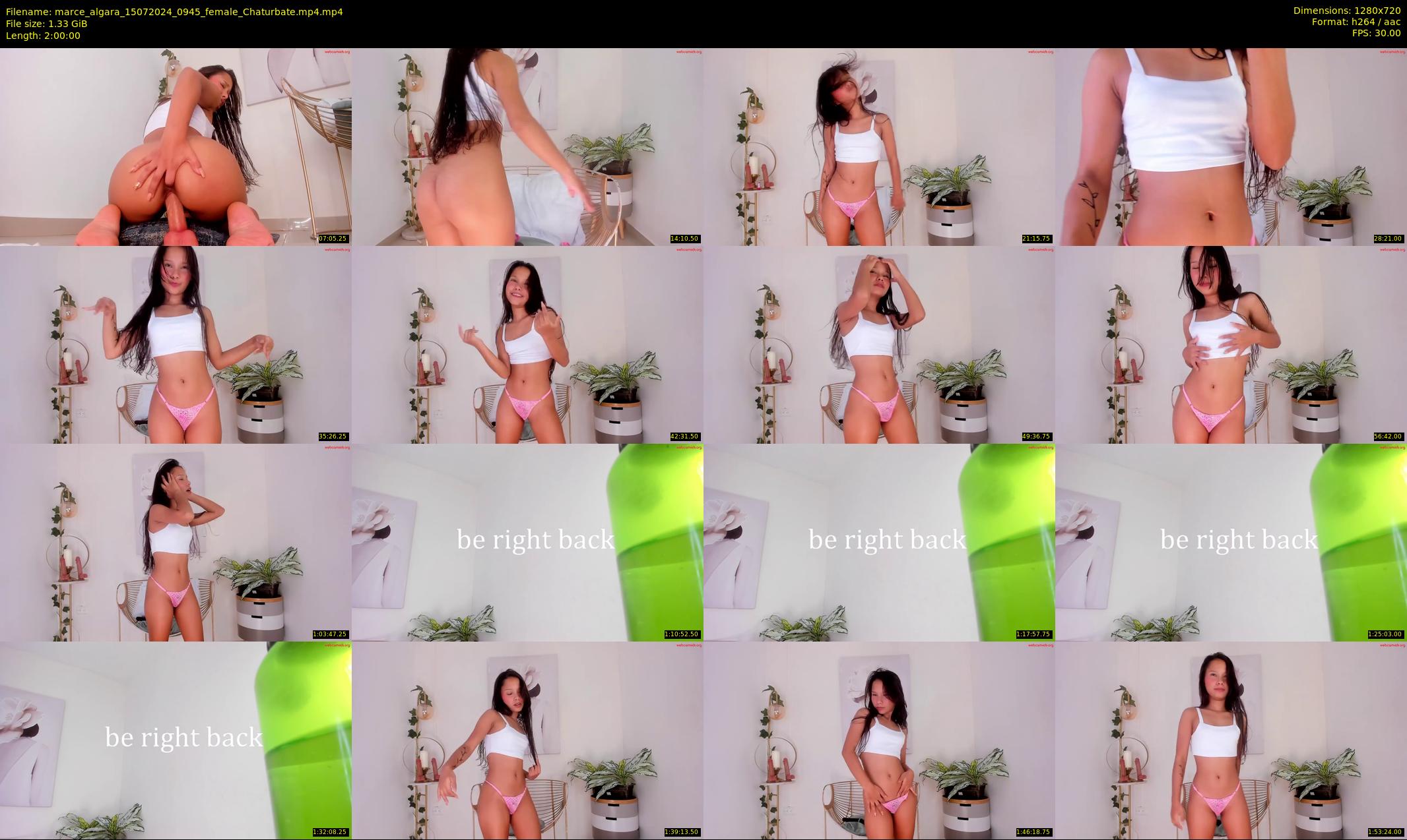 marce_algara — 120 minute Chaturbate female cam show recording, 720p, Jul 15, 2024