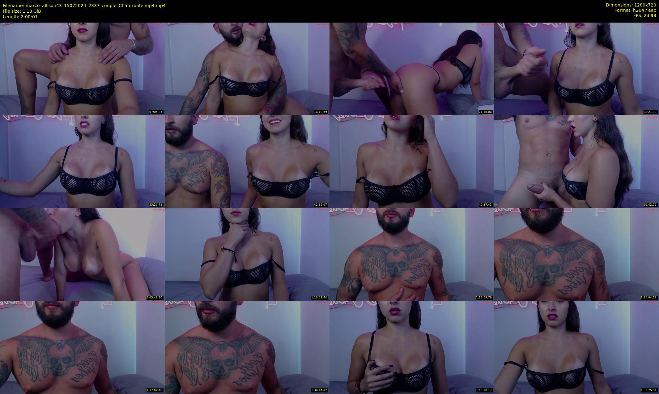 marco_allison43 — 121 minute Chaturbate couple cam show recording, 720p, Jul 15, 2024