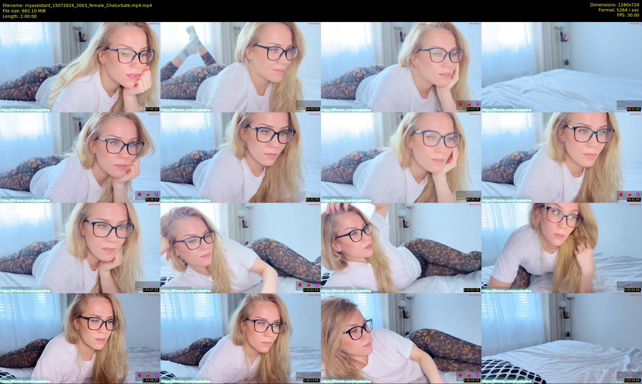 myassistant — 120 minute Chaturbate female cam show recording, 720p, Jul 15, 2024