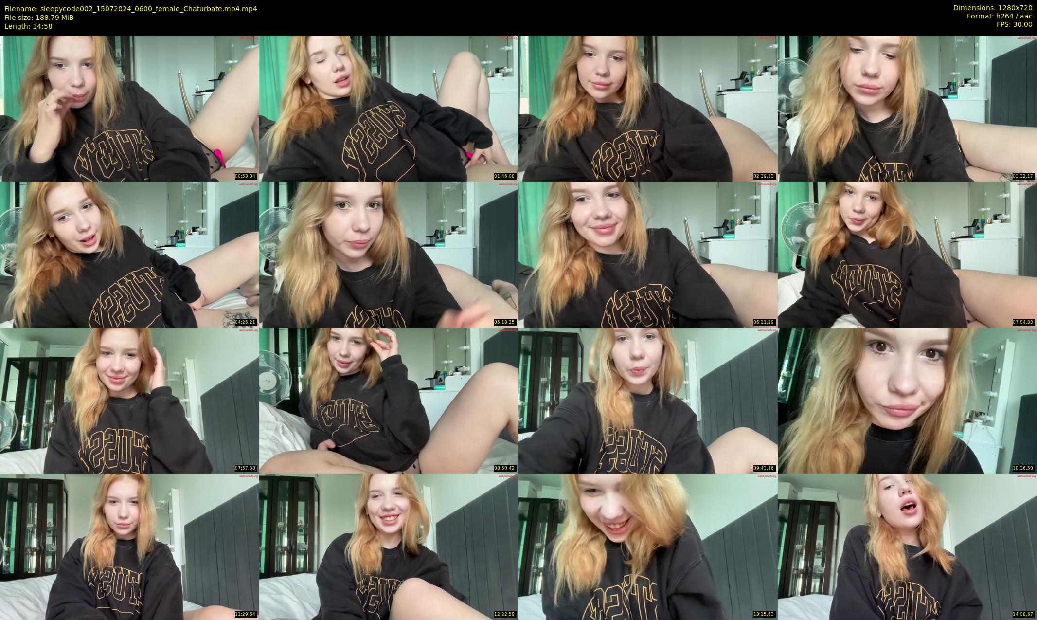 sleepycode002 — 15 minute Chaturbate female cam show recording, 720p, Jul 15, 2024
