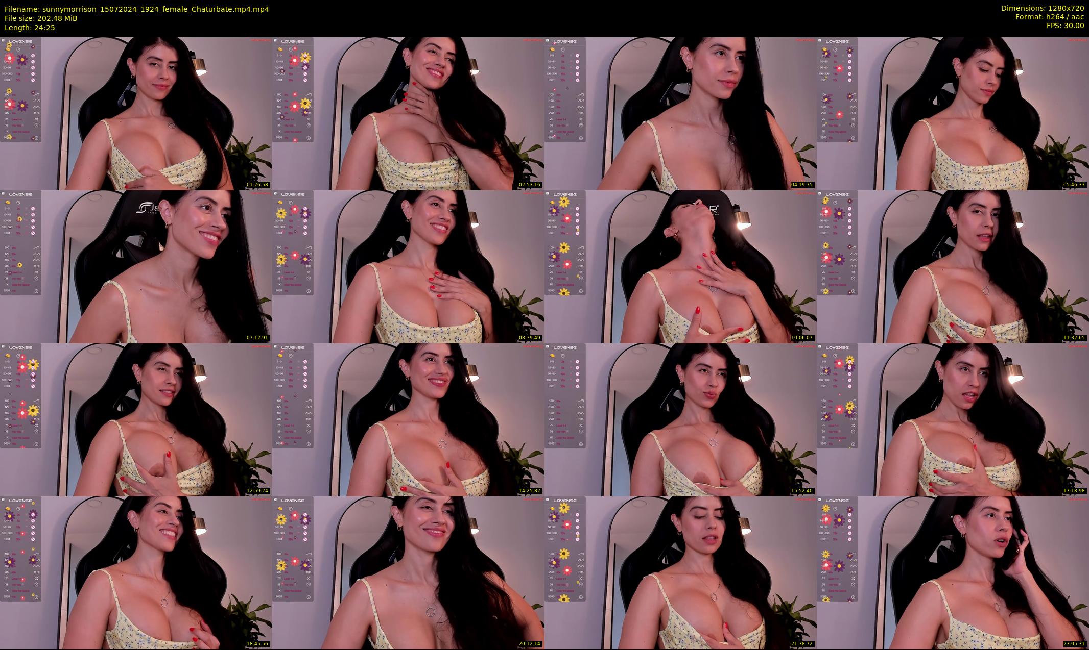 sunnymorrison — 25 minute Chaturbate female cam show recording, 720p, Jul 15, 2024