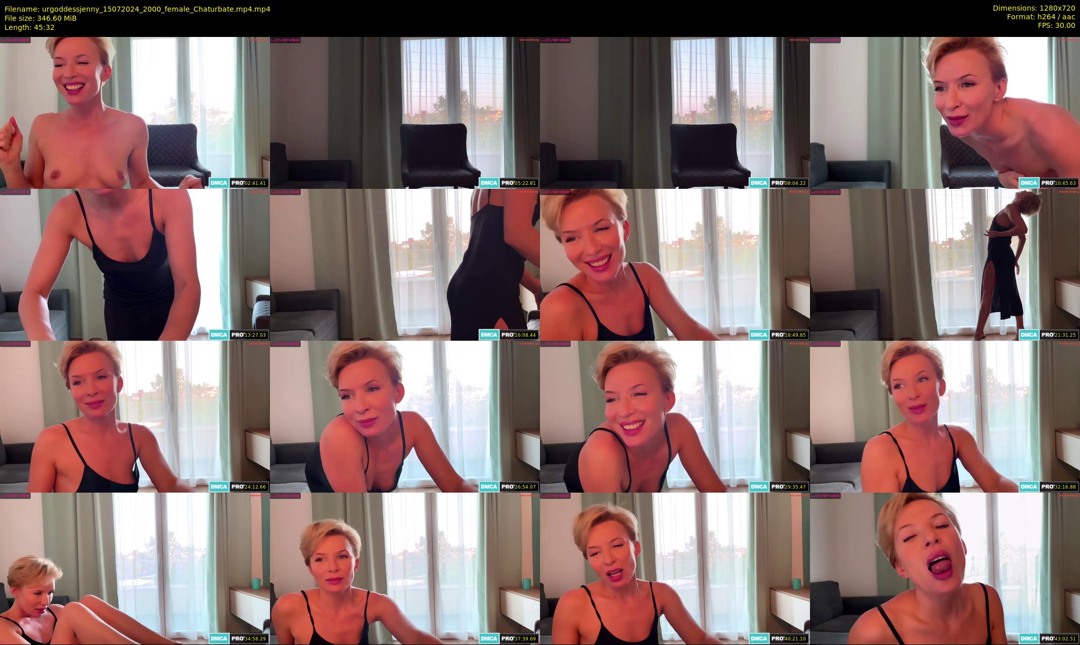 urgoddessjenny — 46 minute Chaturbate female cam show recording, 720p, Jul 15, 2024